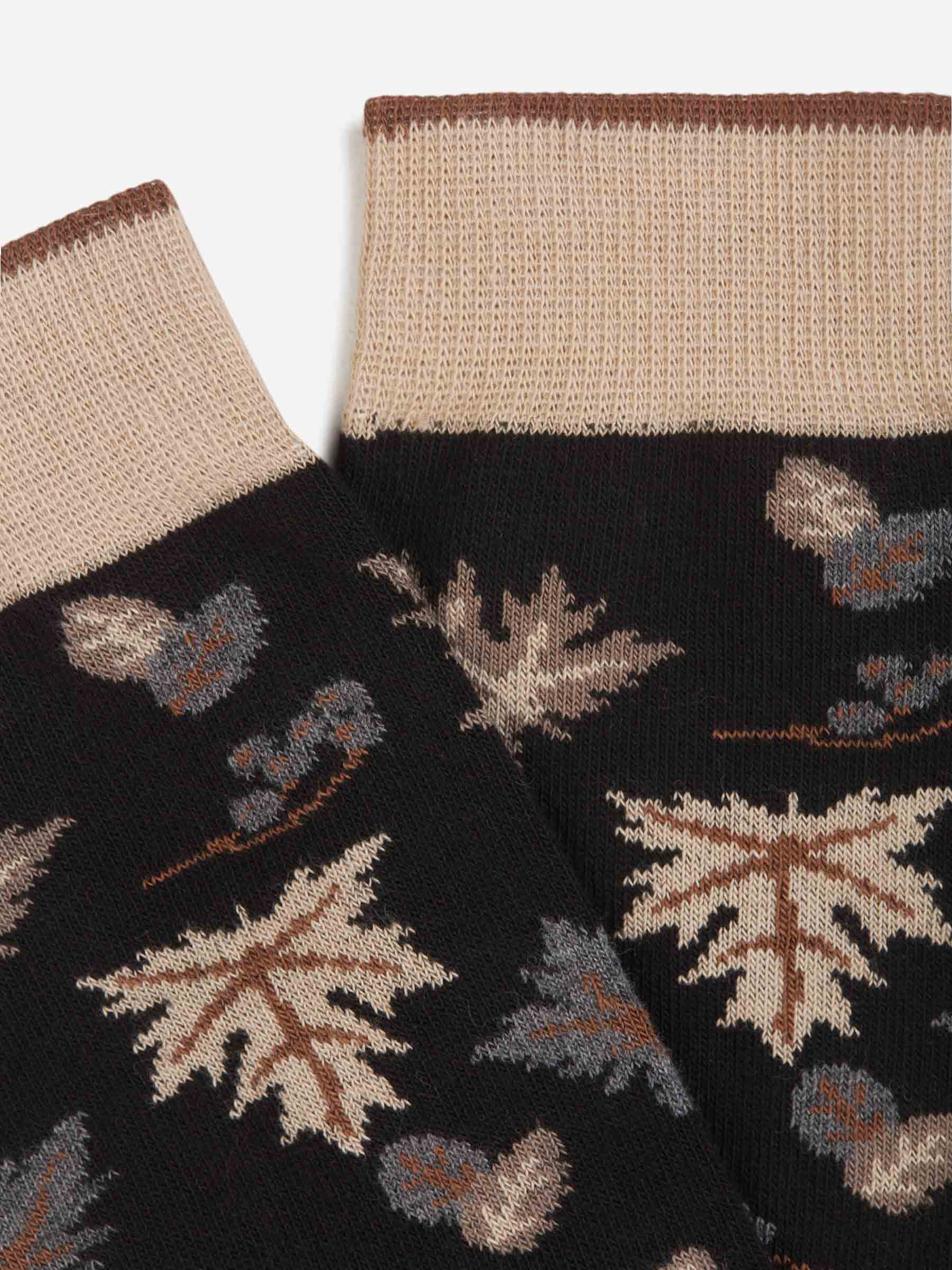 Gallo Hombre Barcelona Calcetines Motivo Hojas color Negro sku 641-000199 01 - Foto 2