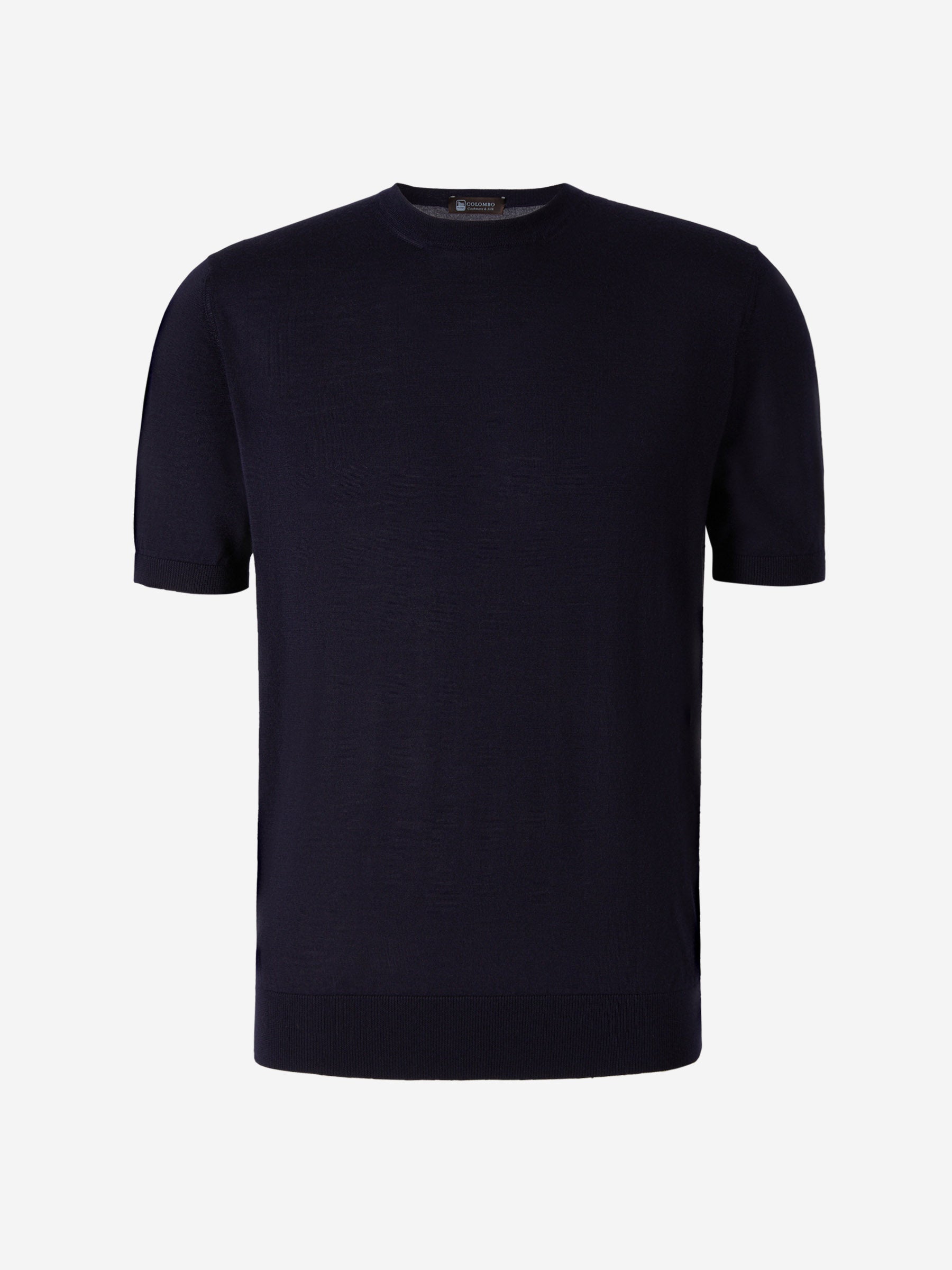 Colombo Hombre Barcelona Camiseta Cashmere Y Seda color Azul Noche sku 553-003208 02 - Foto 1
