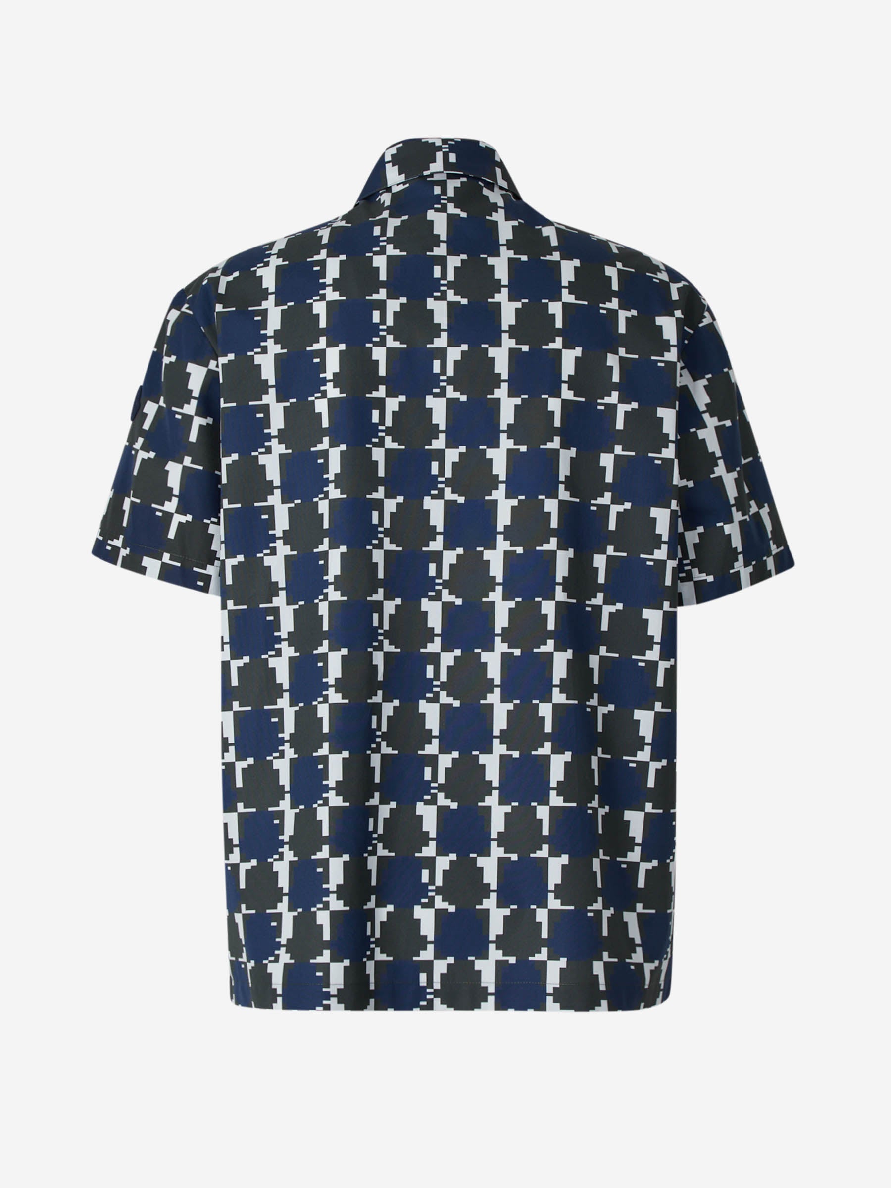 Moncler Hombre Barcelona Camisa Motivo Geométrico color Azul Marino sku 532-000592 01 - Foto 2