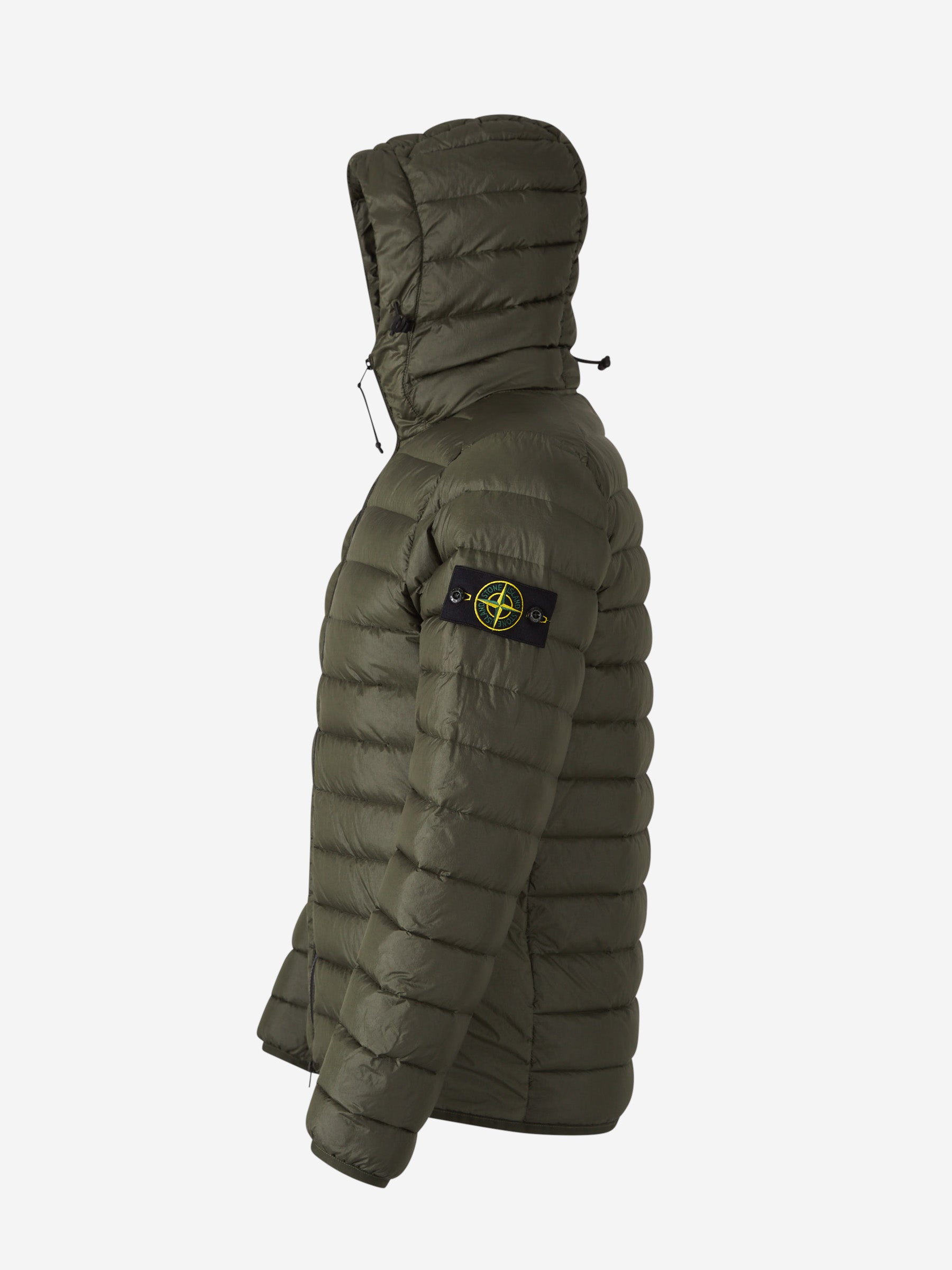Quilted Jacket Parka Stone Island Verde Stone Island Lightweight