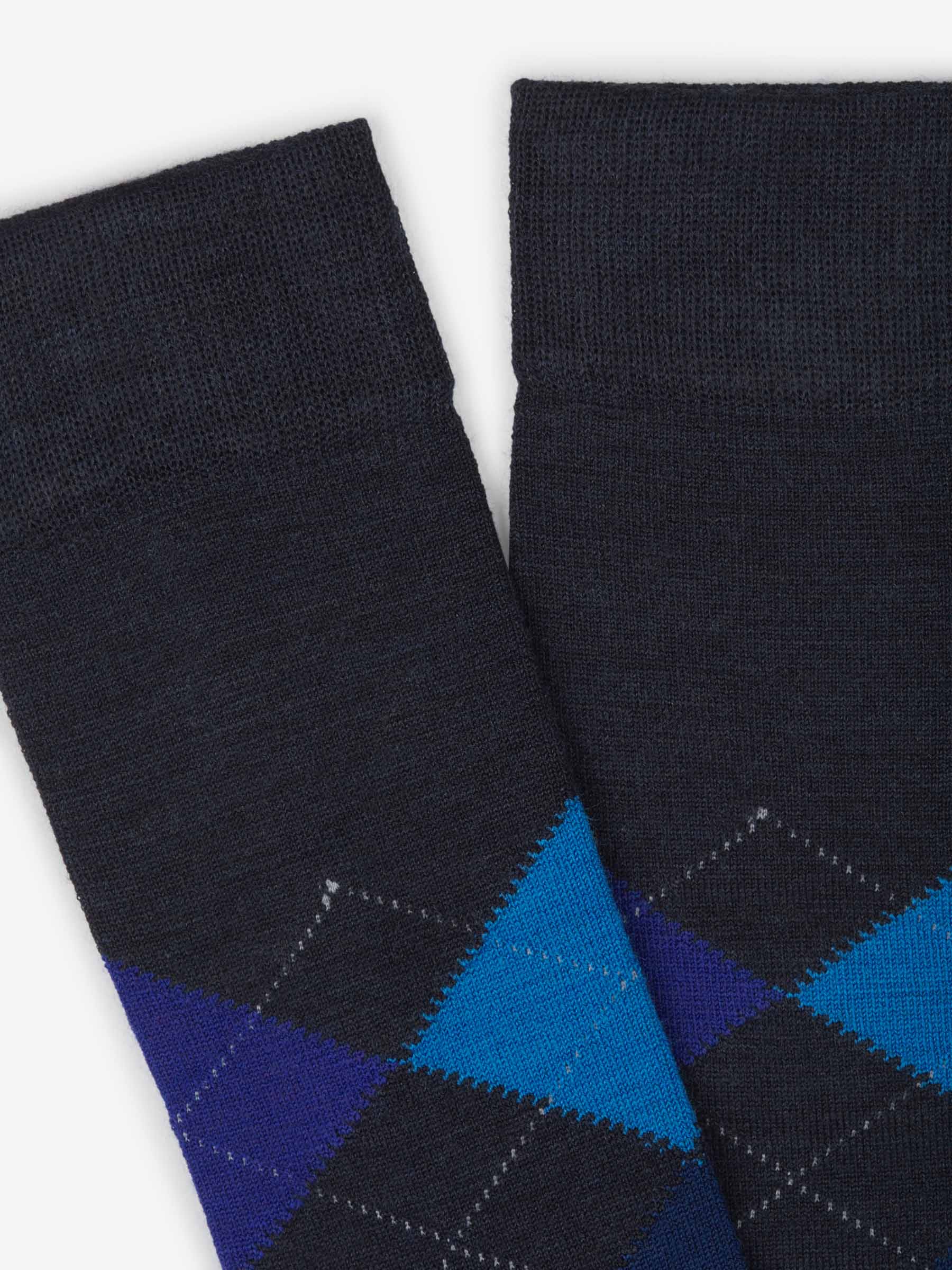 Gallo Calcetines Motivo Rombos color Azul Marino sku 642-000391 03 - Foto 2