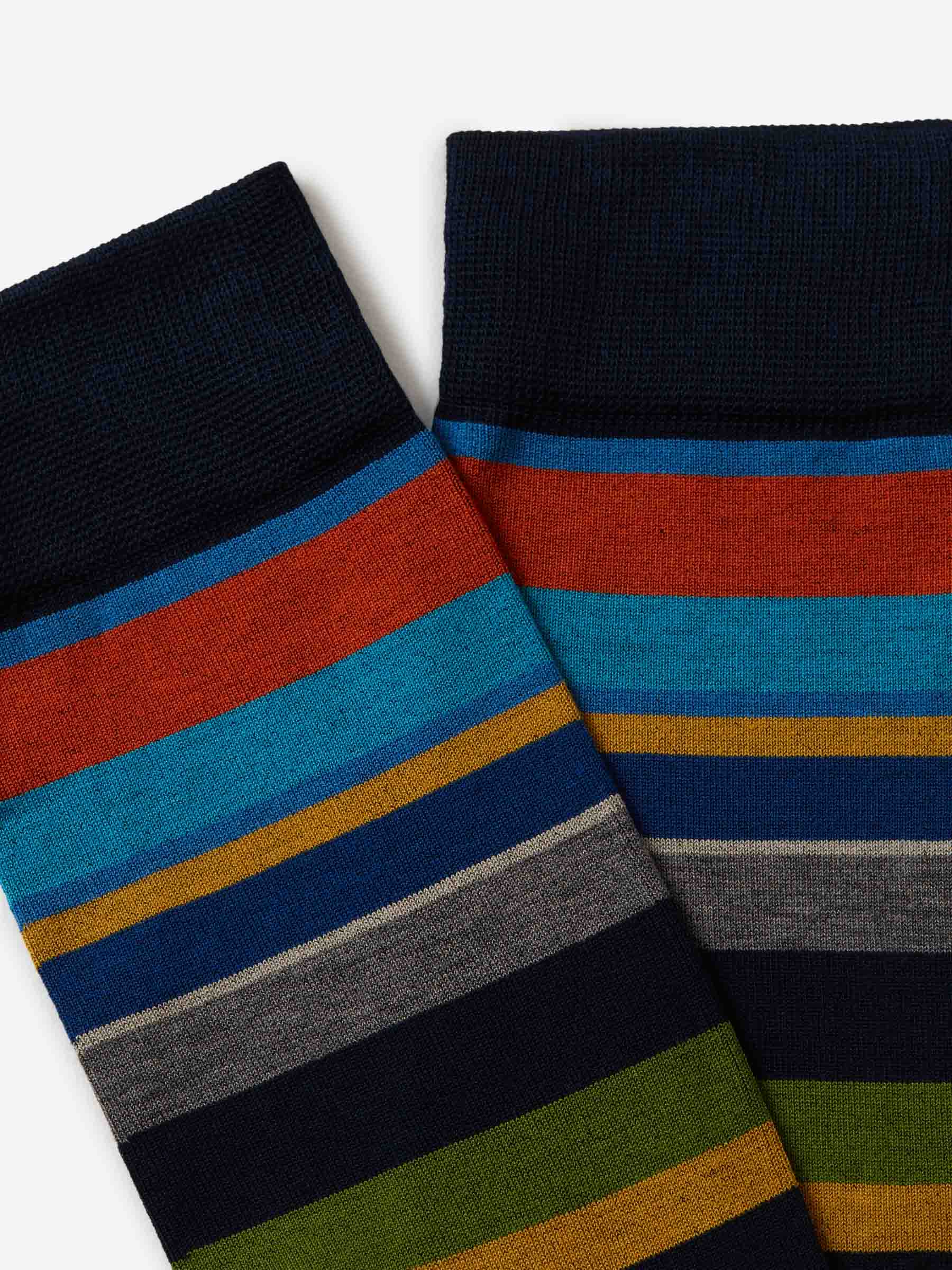 Gallo Calcetines Motivo Rayas color Azul Noche sku 641-000184 02 - Foto 2
