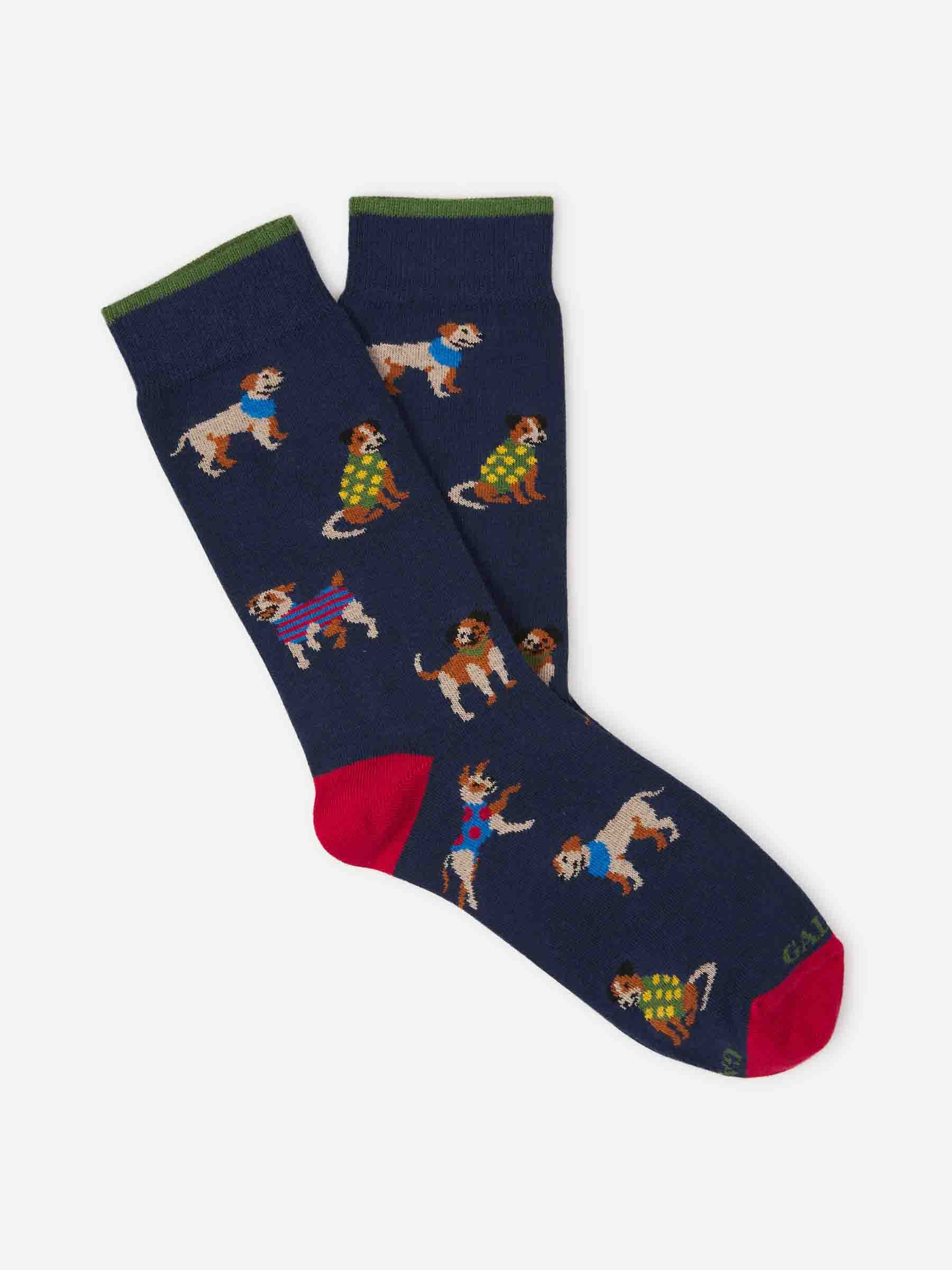 Gallo Hombre Barcelona Calcetines Tricolor Canalé color Azul Noche sku 642-000518 02 - Foto 1