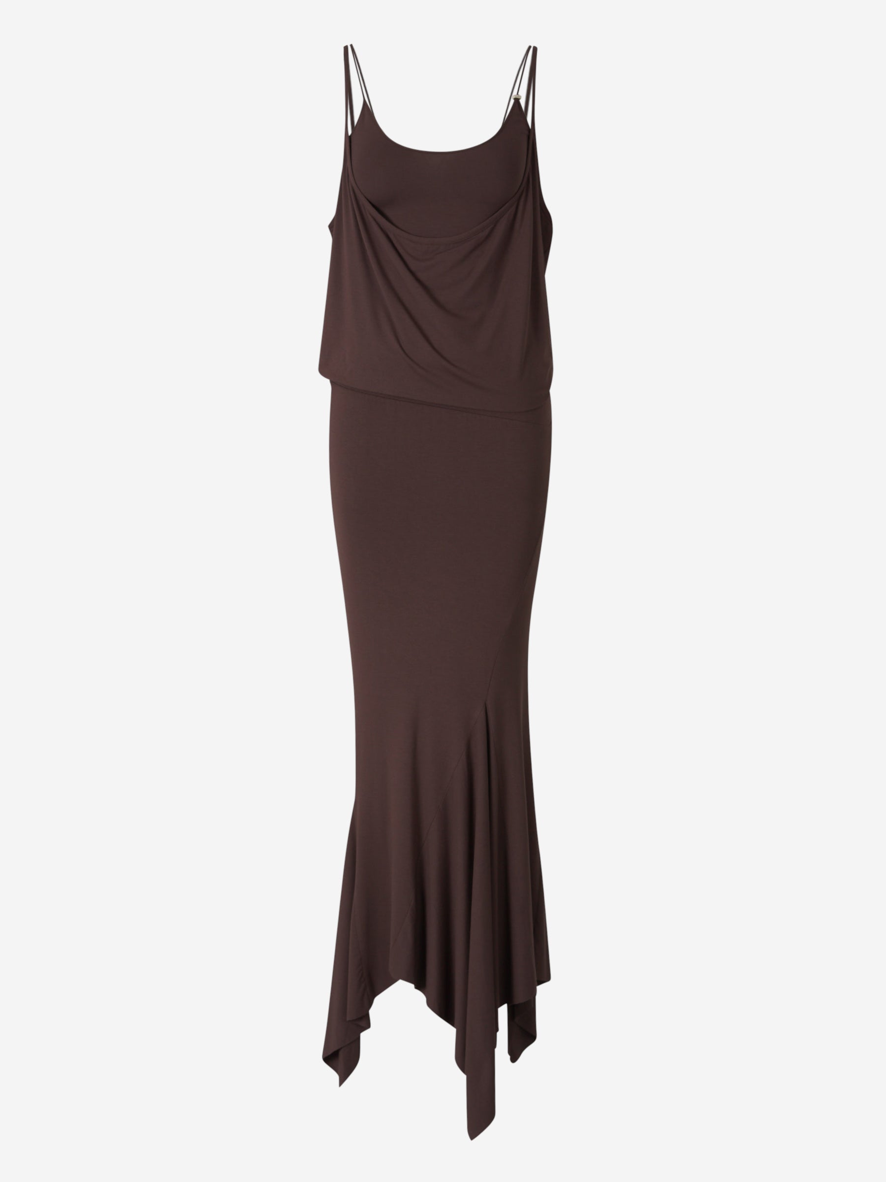 The Attico Vestido Midi Fruncido color Marron Oscuro sku 721-000348 01 - Foto 1