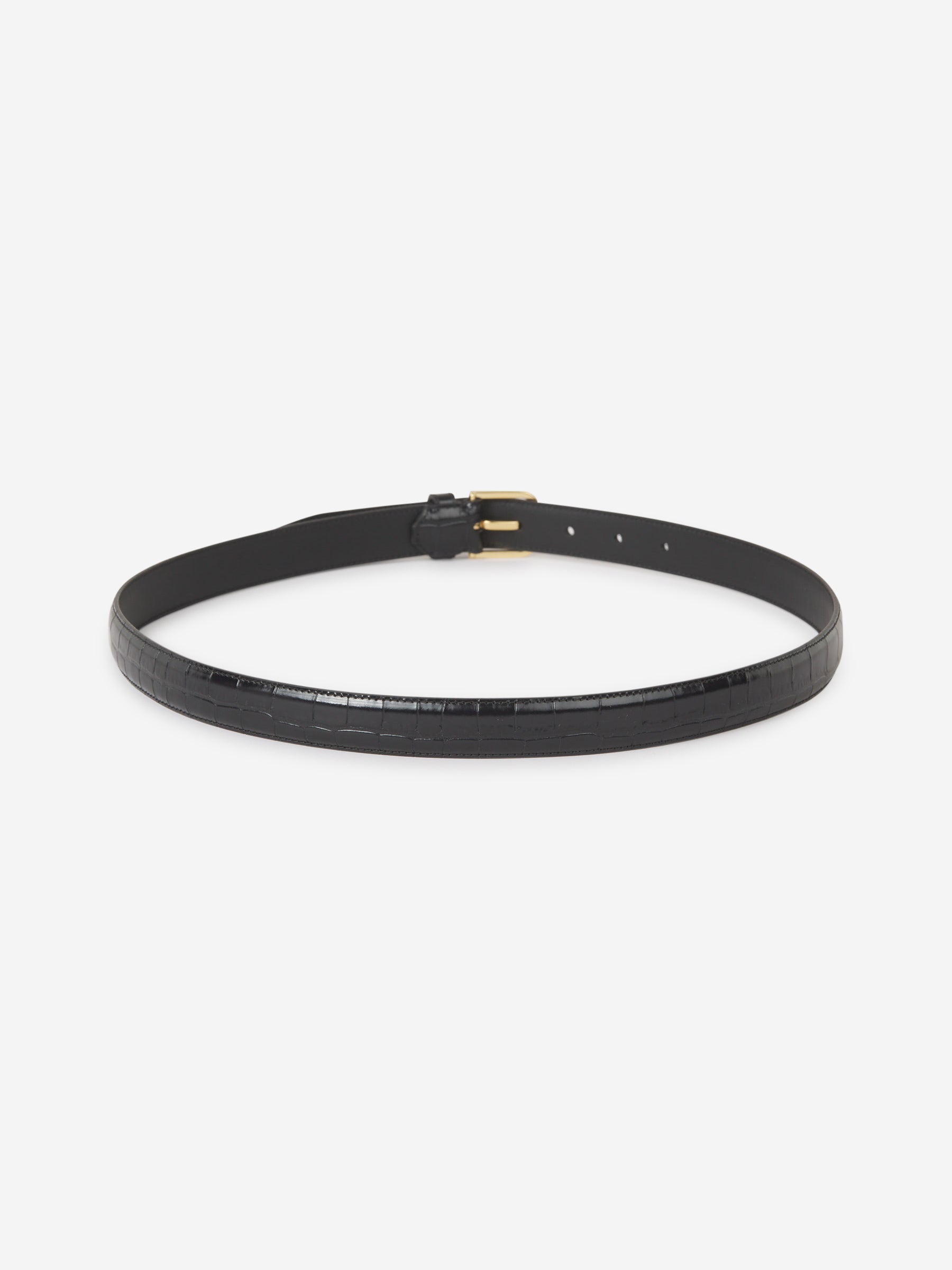 TOTEME Mujer Barcelona Cinturón Piel Cocodrilo color Negro sku 830-000355 01 - Foto 2
