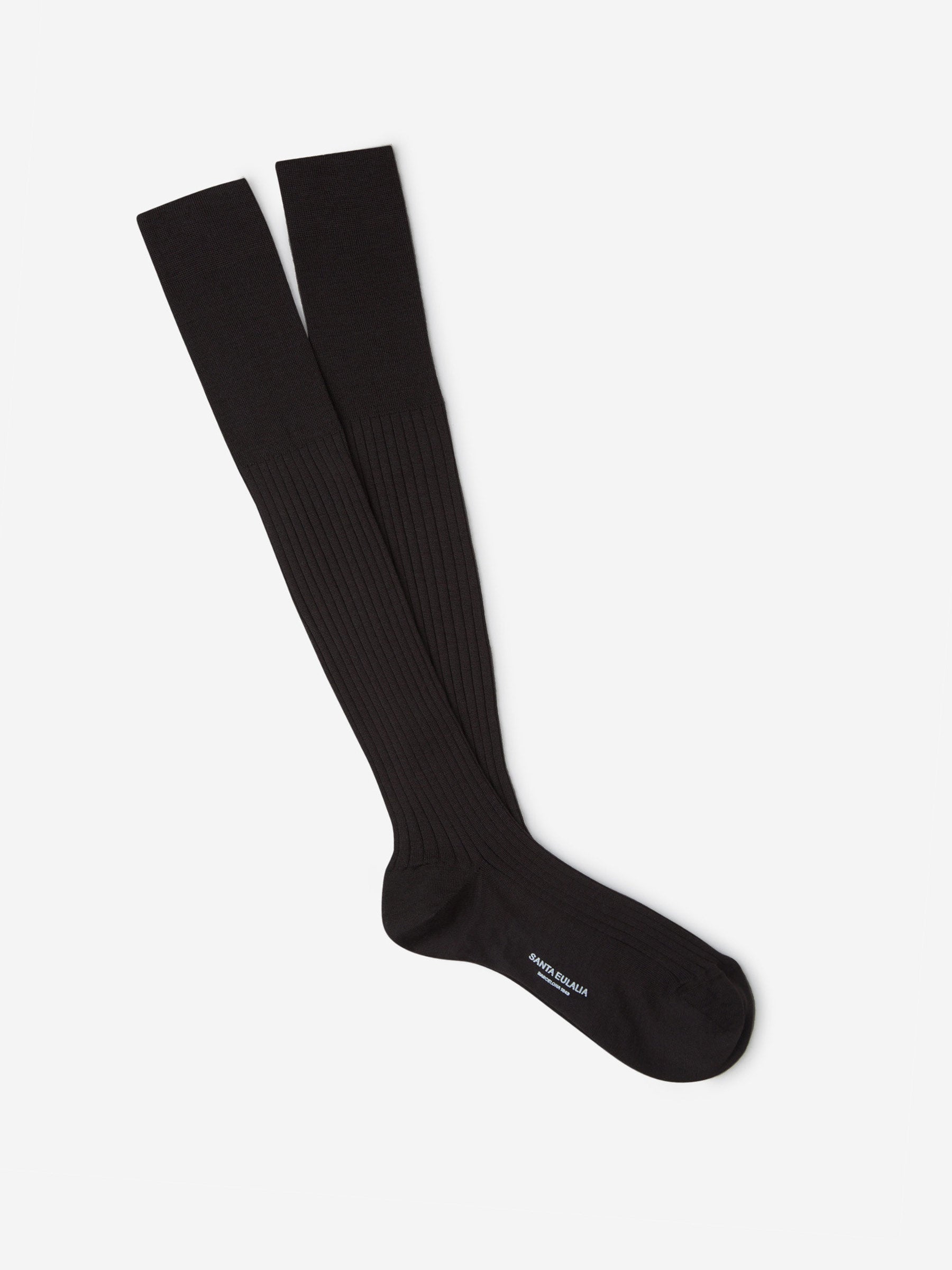 Santa Eulalia Hombre Barcelona Calcetines Largos Canalé color Marrón Oscuro sku 642-000178 04 - Foto 1
