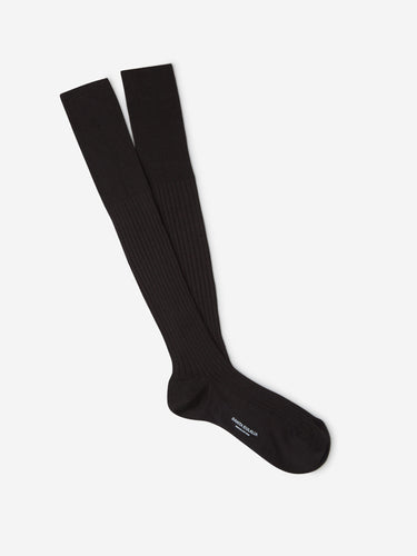 Santa Eulalia Hombre Barcelona Calcetines Largos Canalé color Marrón Oscuro sku 642-000178 04 - Foto 1