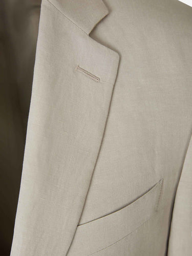 Canali Hombre Barcelona Traje de Lino y Seda color Beige sku 311-000334 02 - Foto 3
