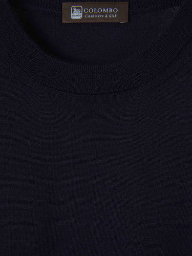 Colombo Hombre Barcelona Camiseta Cashmere Y Seda color Azul Noche sku 553-003208 02 - Foto 3