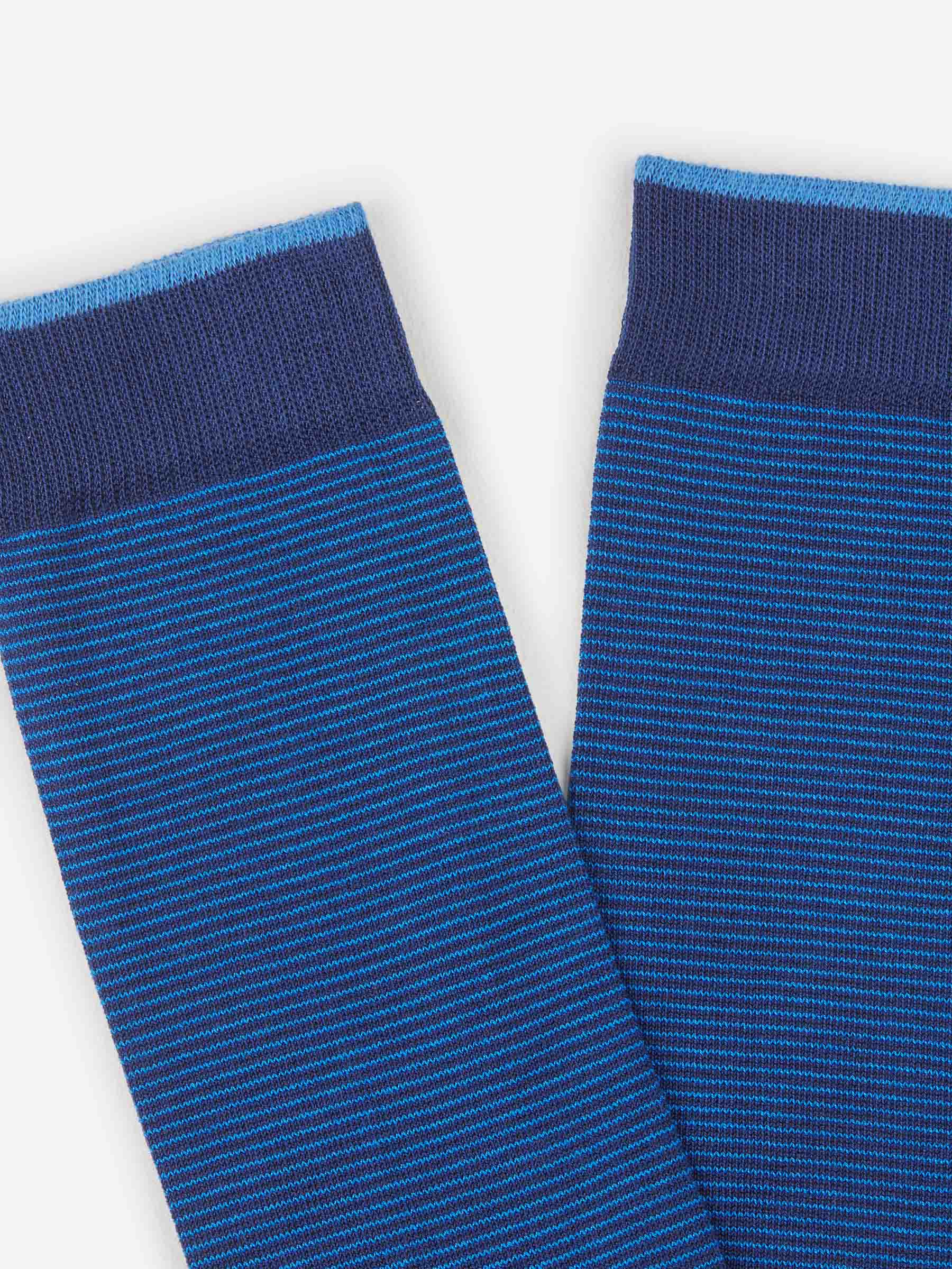 Gallo Hombre Barcelona Calcetines Motivo Rayas color Azul Cobalto sku 642-000431 03 - Foto 2