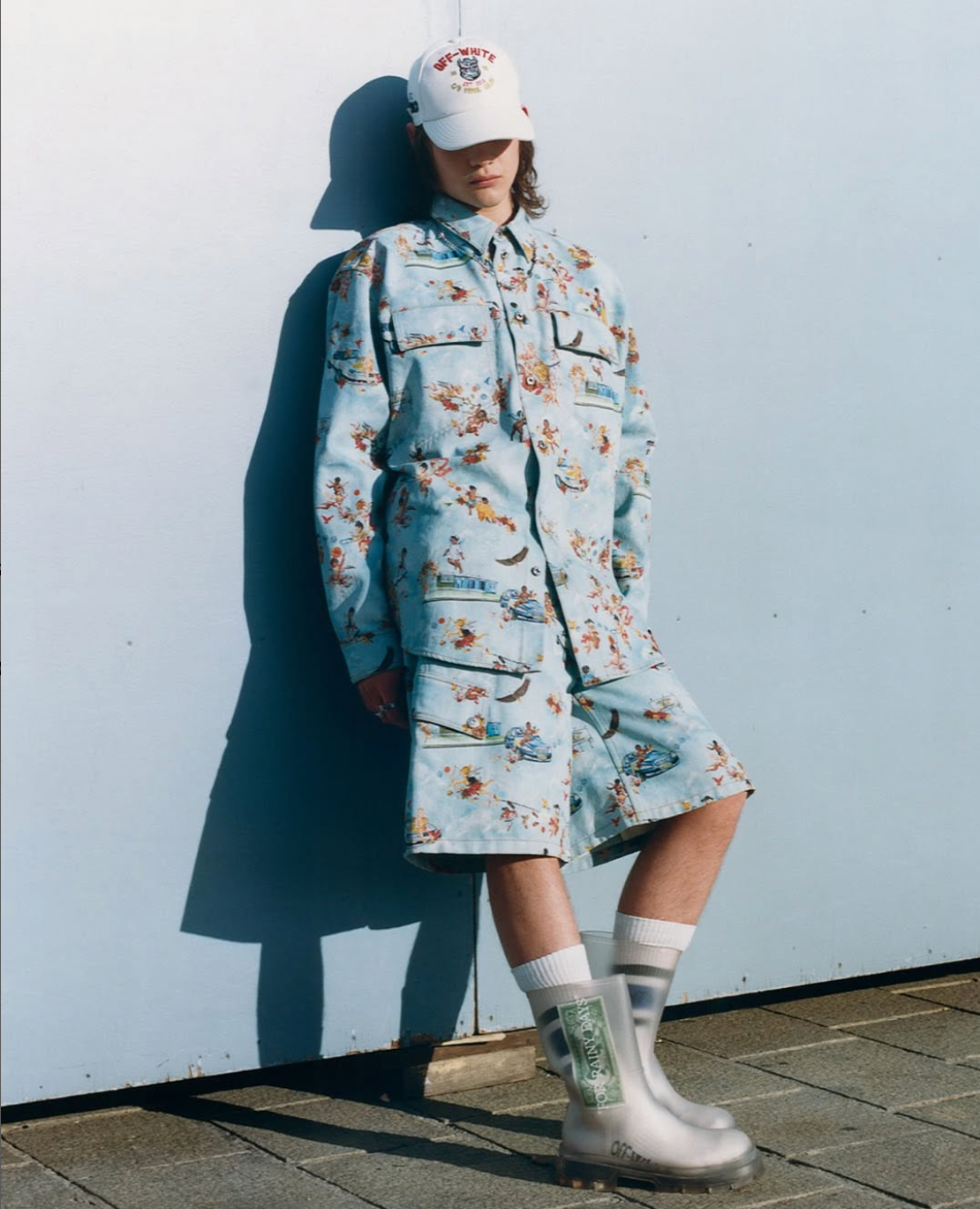 Bermudas Denim Estampado