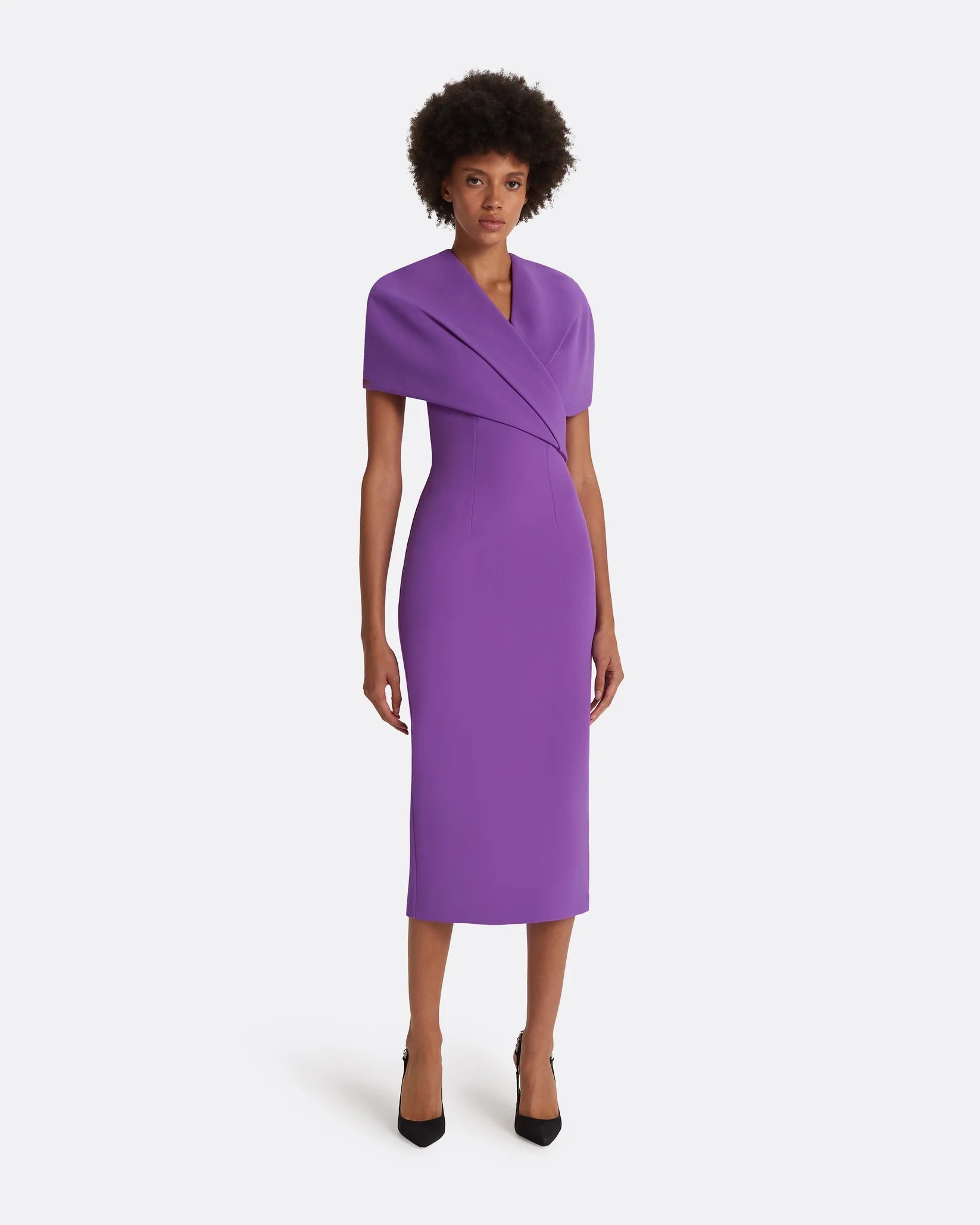 Safiyaa Mujer Barcelona Vestido Ginkgo Capa color Lila sku 732-000955 02 - Foto 2