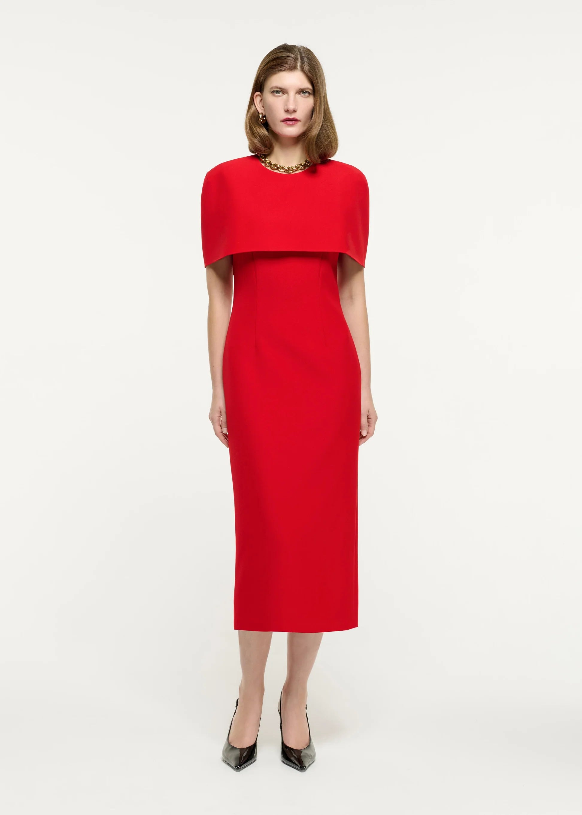 Roland Mouret Mujer Barcelona Vestido Midi Crepé color Rojo sku 721-000355 01 - Foto 2