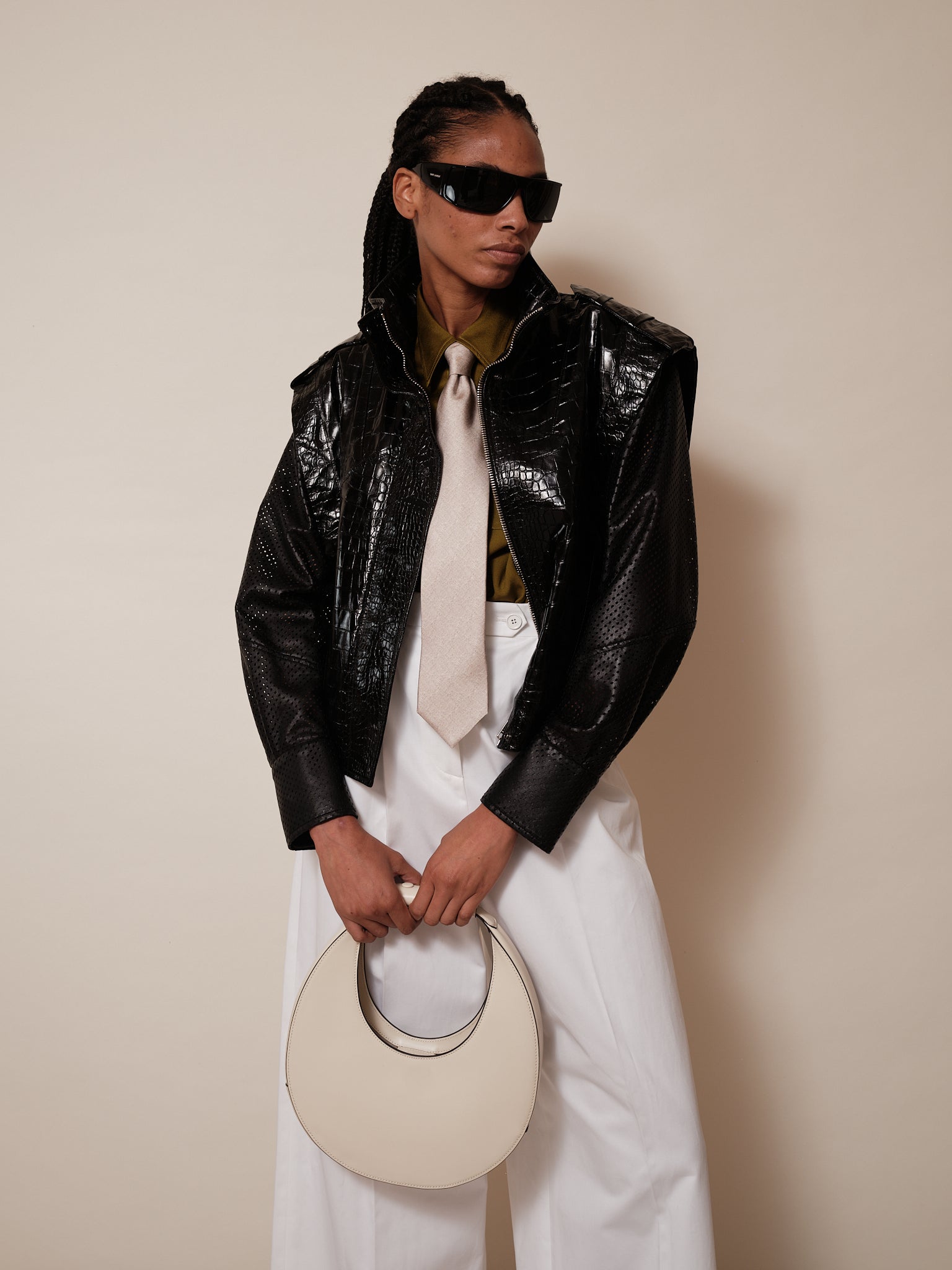 Bikerjacke aus Leder