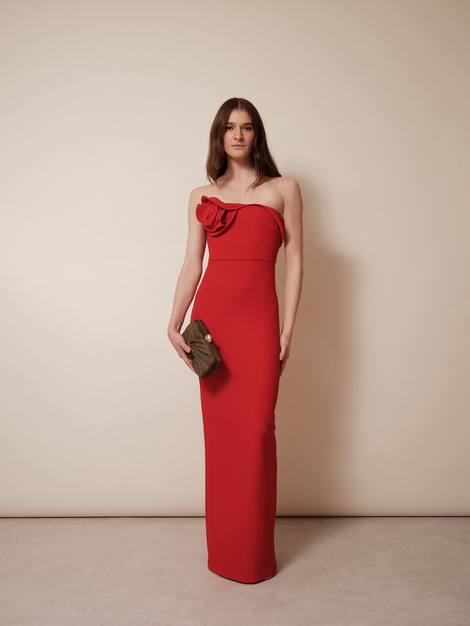 Roland Mouret Mujer Barcelona Vestido Maxi Flor color Rojo sku 721-000499 01 - Foto 2