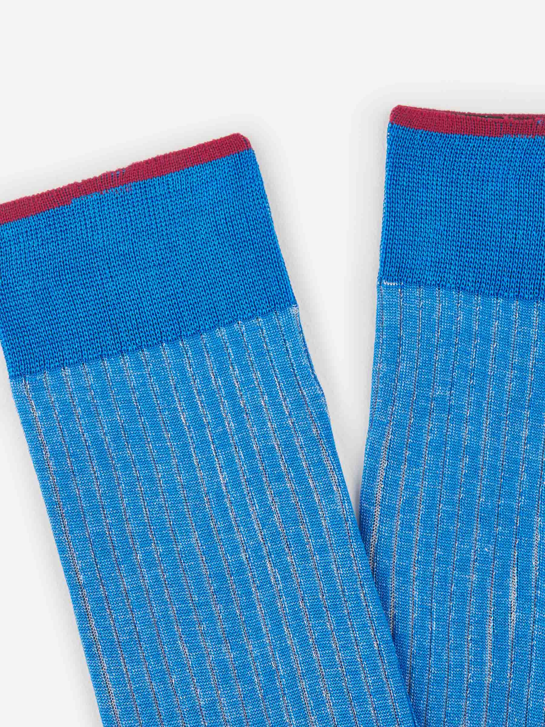 Gallo Hombre Barcelona Calcetines Motivo Rayas color Azul sku 642-000428 04 - Foto 2