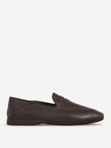 Santa Eulalia Hombre Barcelona Zapatos Piel Granulada color Marrón Oscuro sku 612-000071 01 - Foto 1