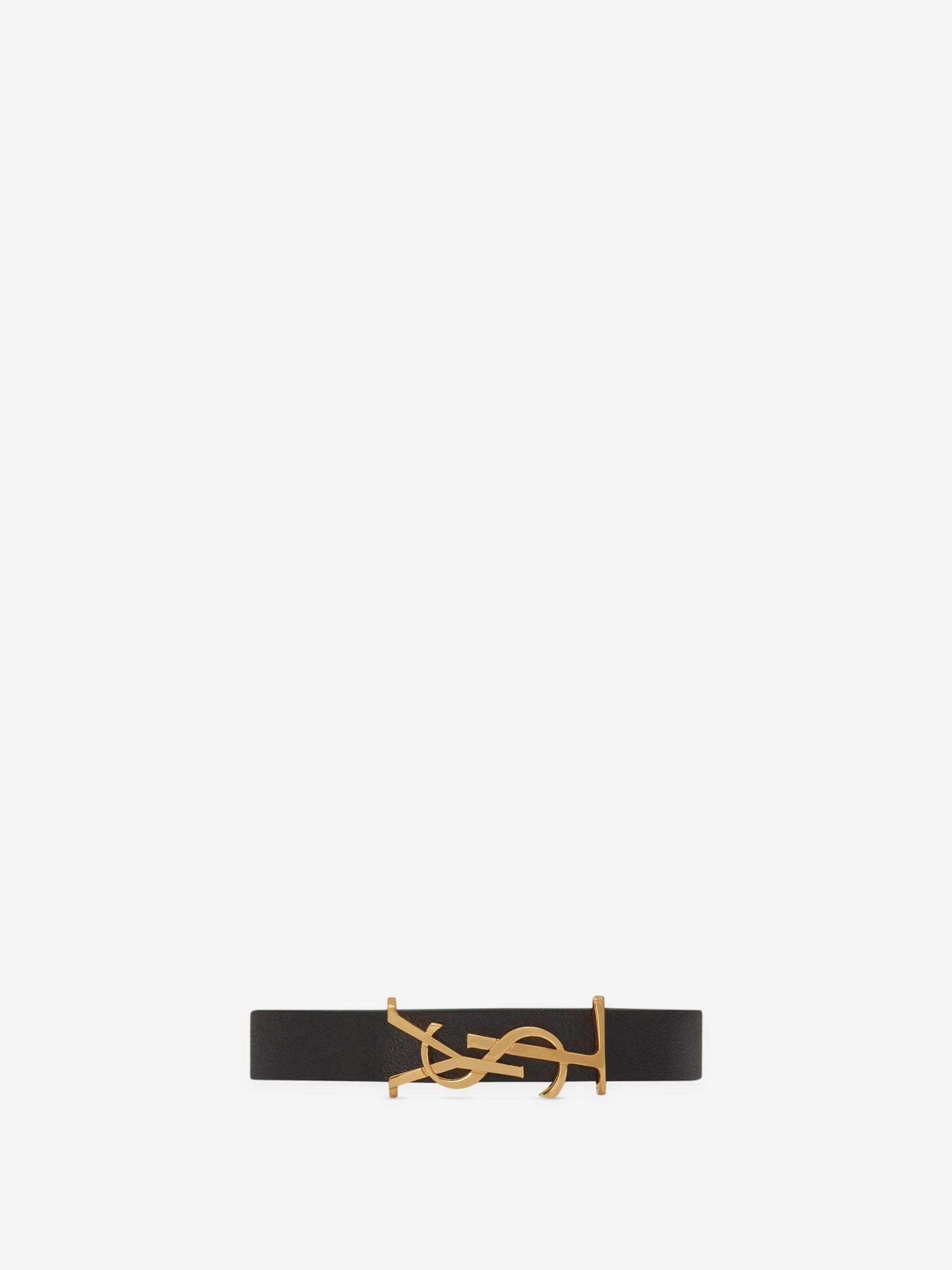 Saint Laurent Hombre Barcelona Pulsera Cassandre de piel Logo color Negro sku 682-000796 01 - Foto 1