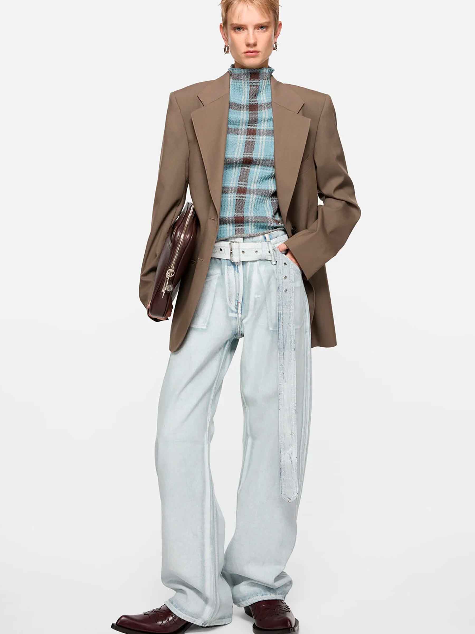 Wide Leg Trousers Belt