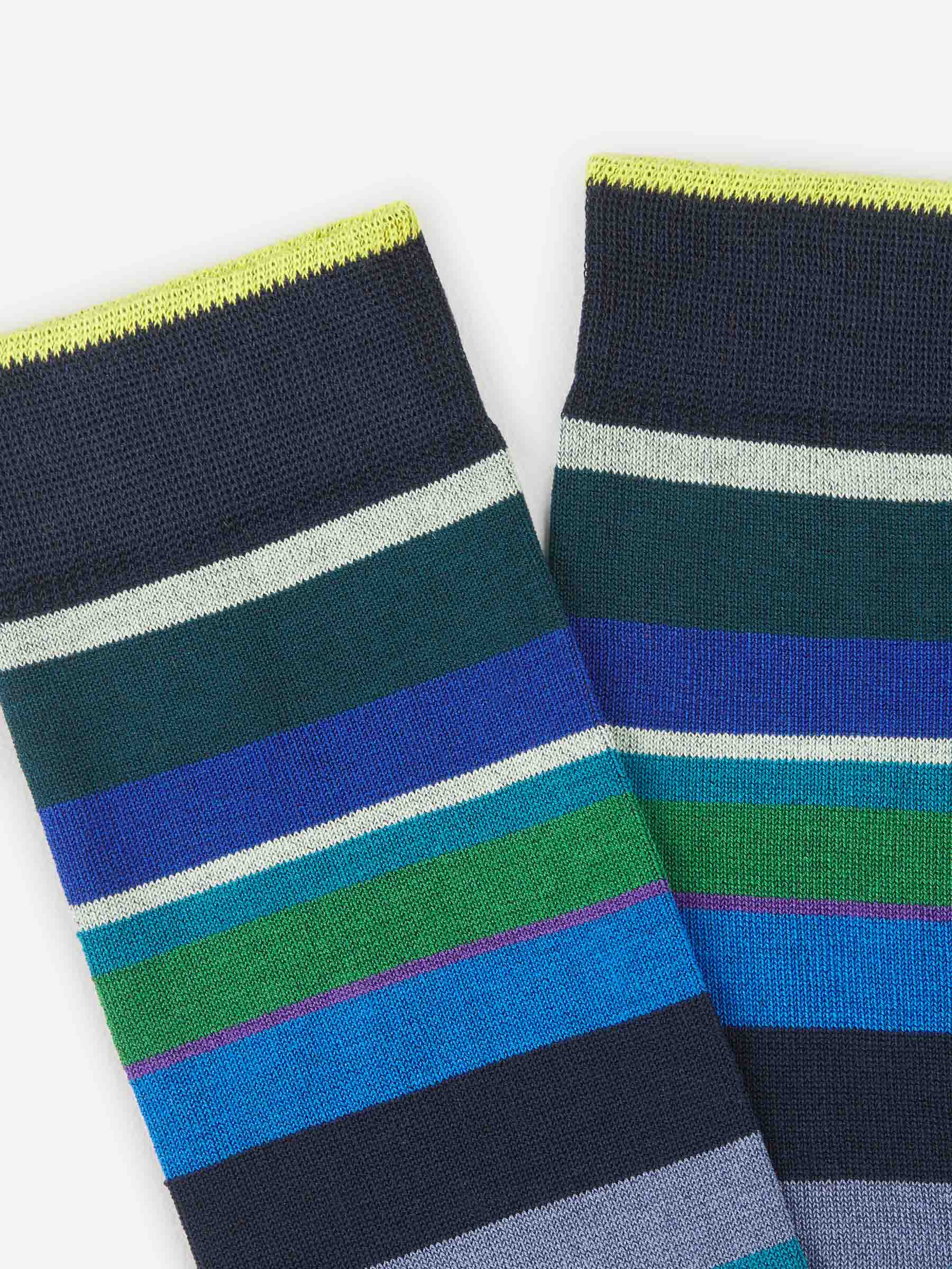 Gallo Calcetines Rayas Multicolor color Azul Noche sku 642-000433 03 - Foto 2