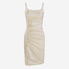 Rabanne Vestido Mini Drapeado color Dorado sku 731-005968 01 - Foto 1