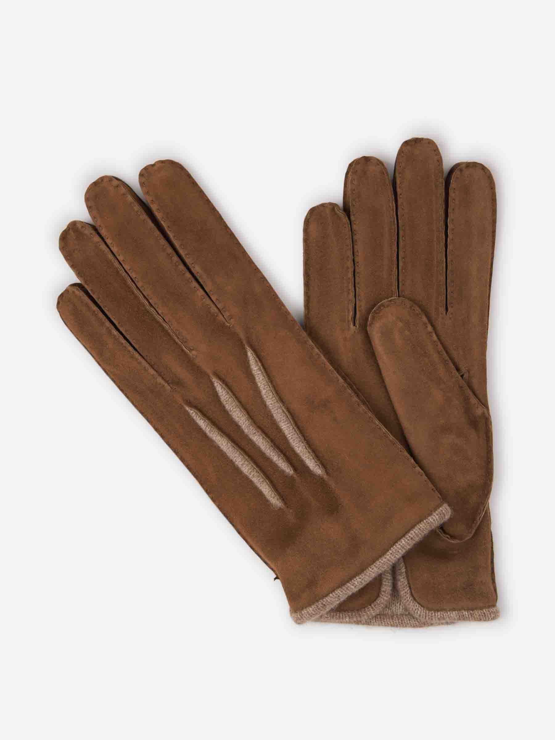 Santa Eulalia Hombre Barcelona Guantes Piel Nobuck color Marrón sku 680-000118 02 - Foto 1
