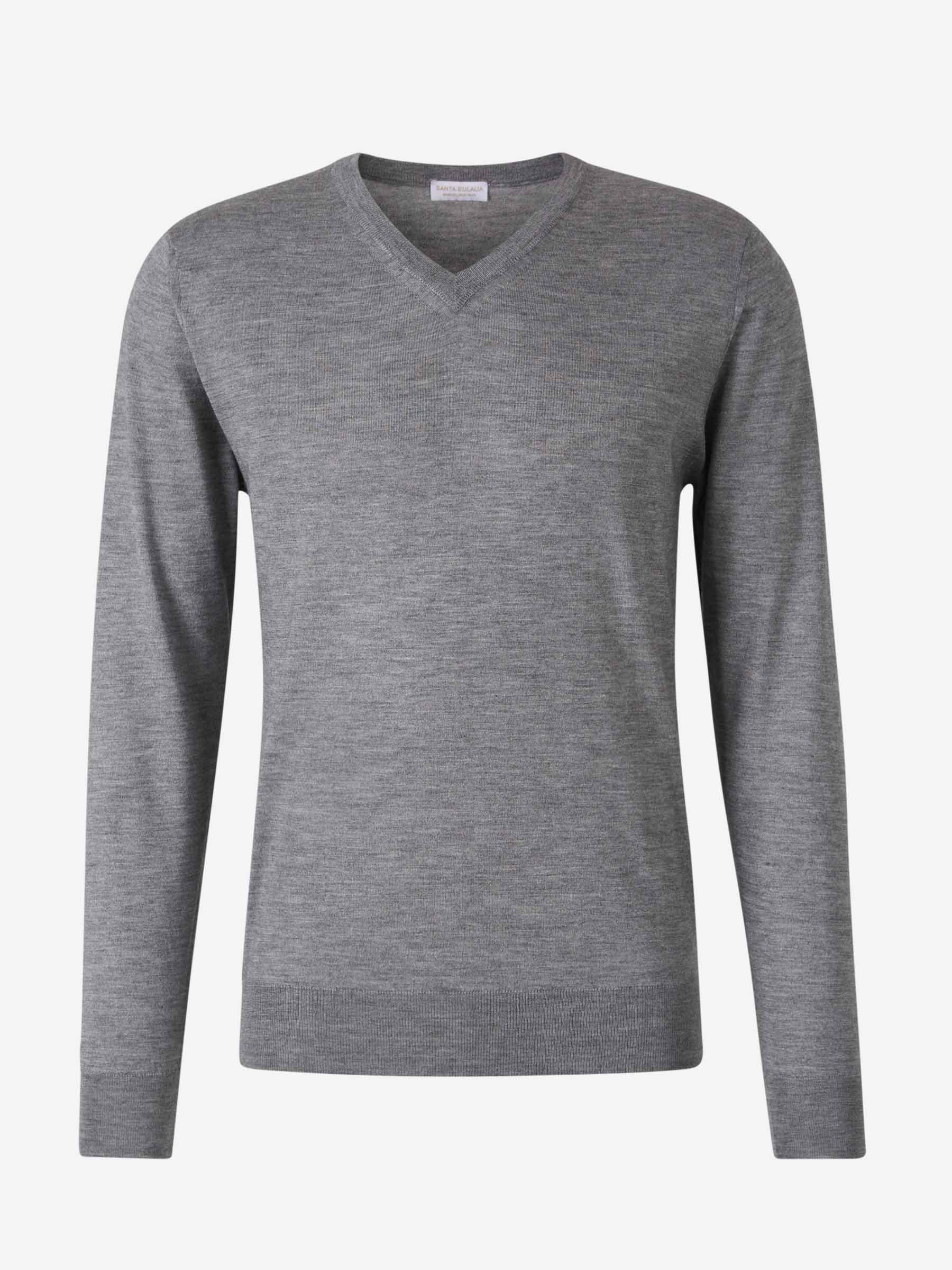 Santa Eulalia Hombre Barcelona Jersey Pico Cashmere color Negro sku 542-002425 01 - Foto 1