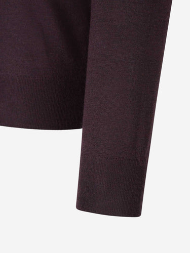 Santa Eulalia Hombre Barcelona Jersey Cashmere Y Seda color Burdeos sku 542-002426 03 - Foto 4