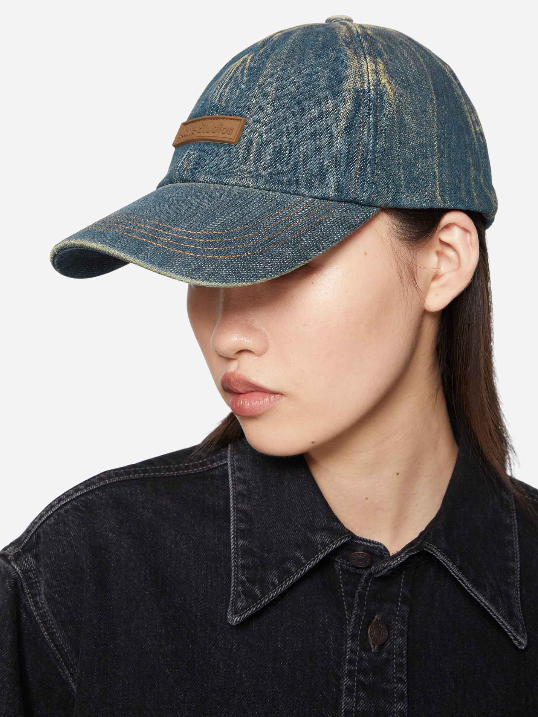 Acne Studios デニムキャップ Acne Studios – Acne Studios Denim Logo Cap in Barcelona or Shop