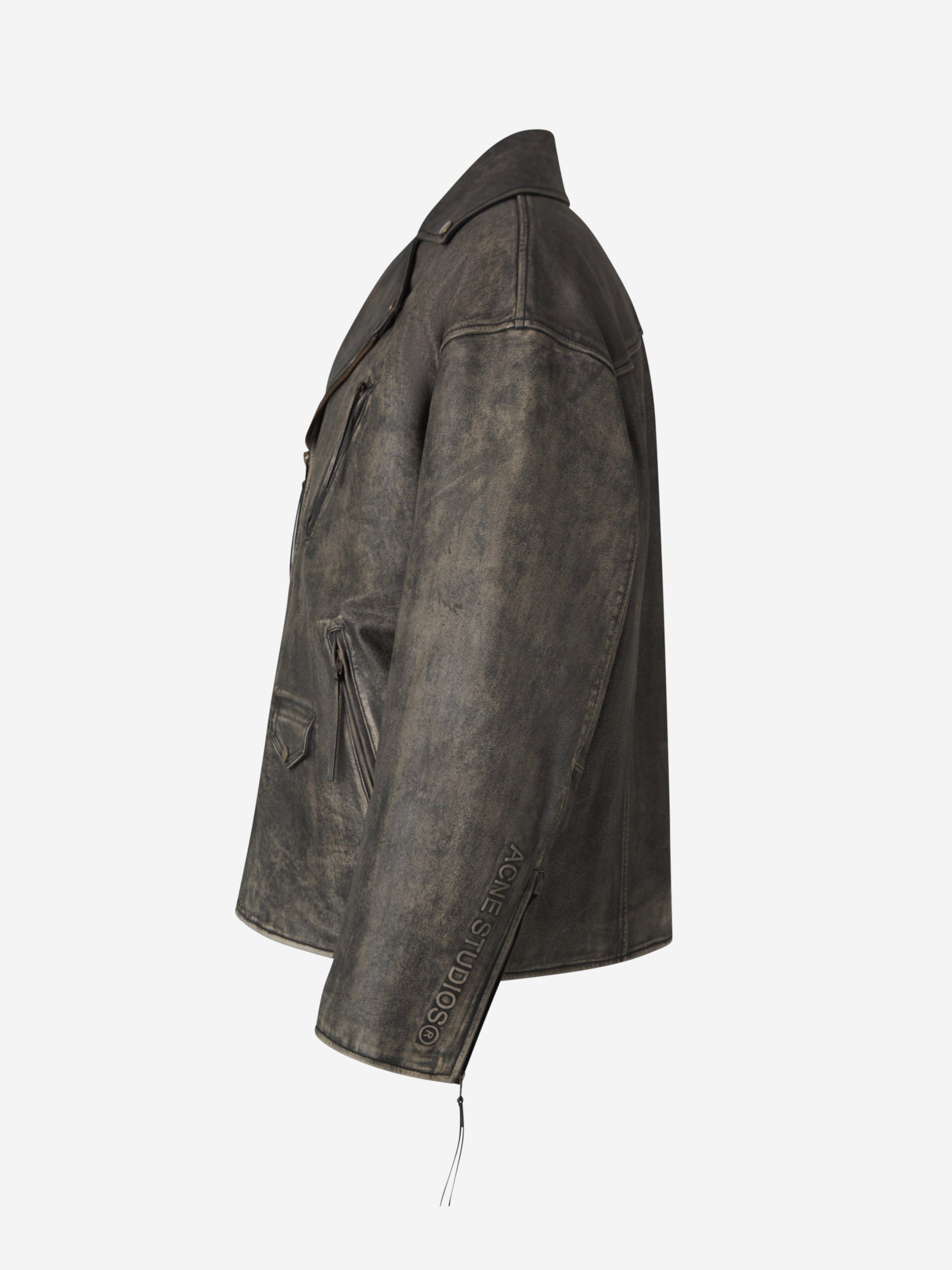 Acne Studios – Acne Studios Oversize Leather Jacket in Barcelona 