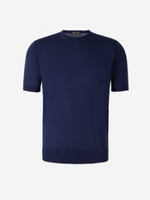 Colombo Hombre Barcelona Camiseta Cashmere Y Seda color Azul Marino sku 553-003208 01 - Foto 1
