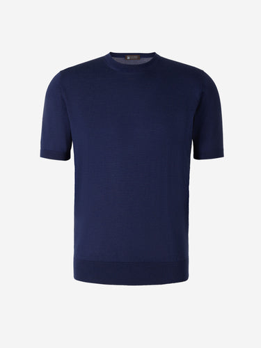 Colombo Hombre Barcelona Camiseta Cashmere Y Seda color Azul Marino sku 553-003208 01 - Foto 1