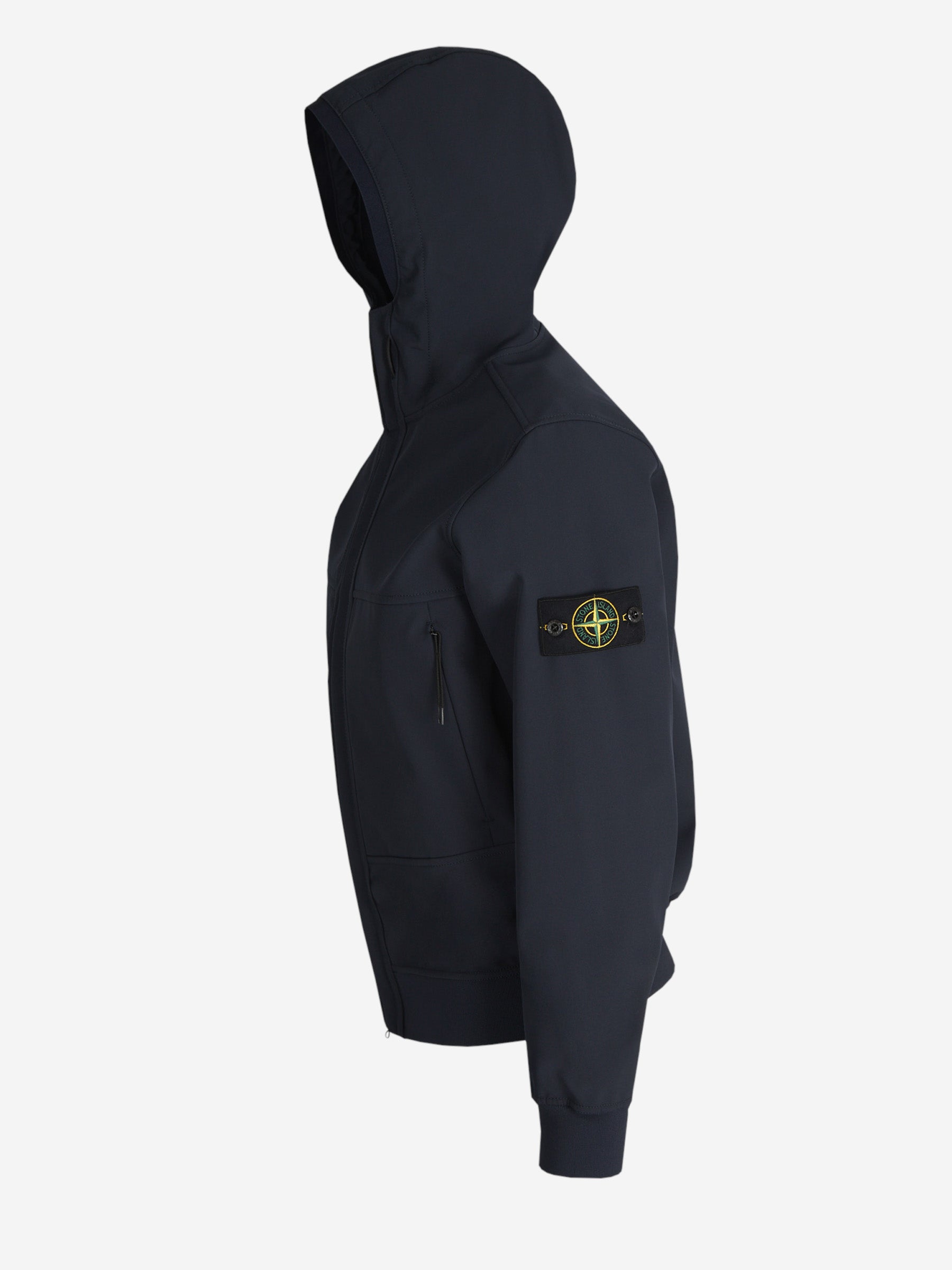 Stone island hooded bomber jacket sales