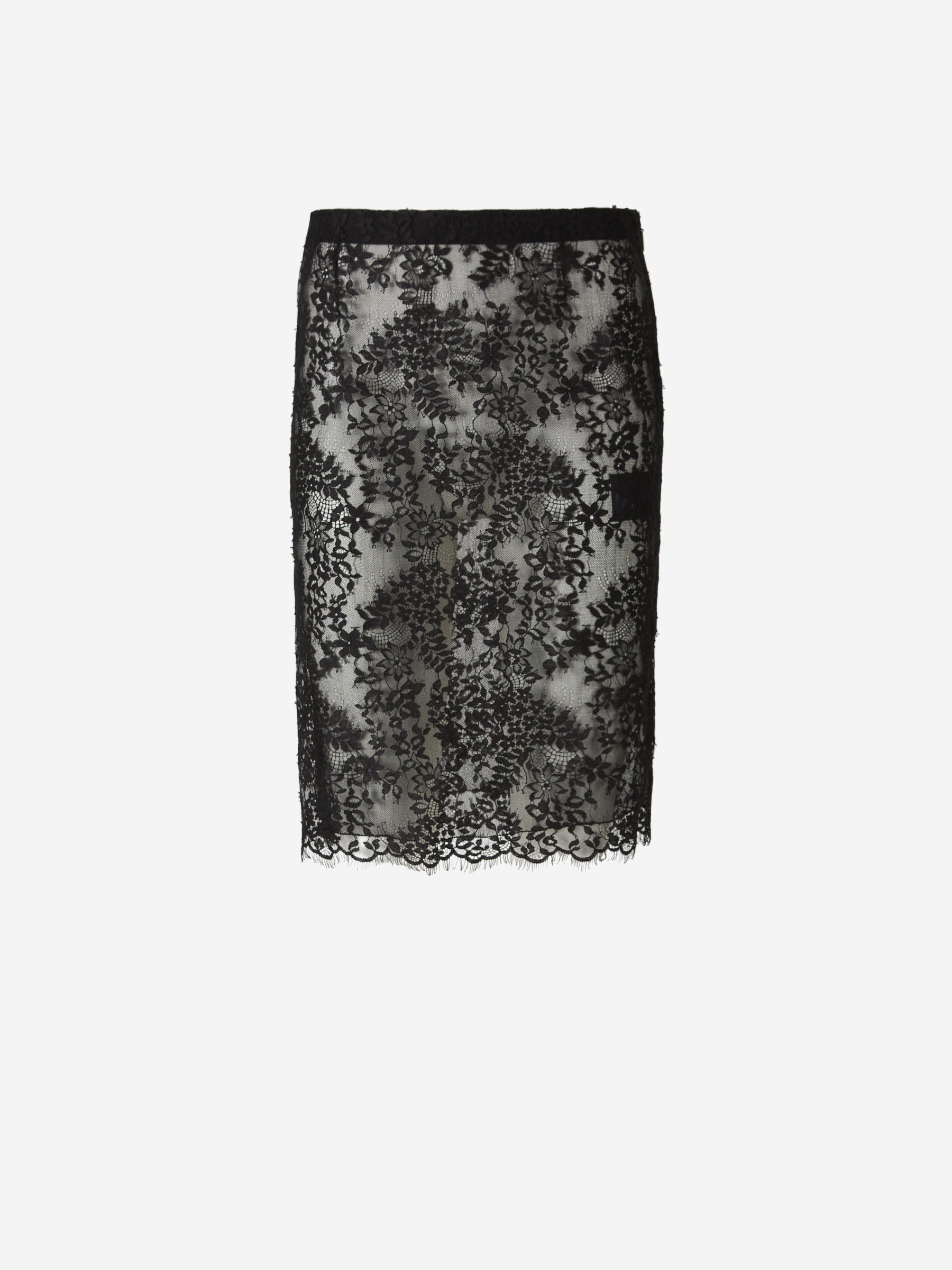 Saint Laurent Mujer Barcelona Falda Midi Seda color Negro sku 750-001535 01 - Foto 1