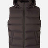 Herno Chaleco Acolchado Capucha color Marron Oscuro sku 544-000560 01 - Foto 1