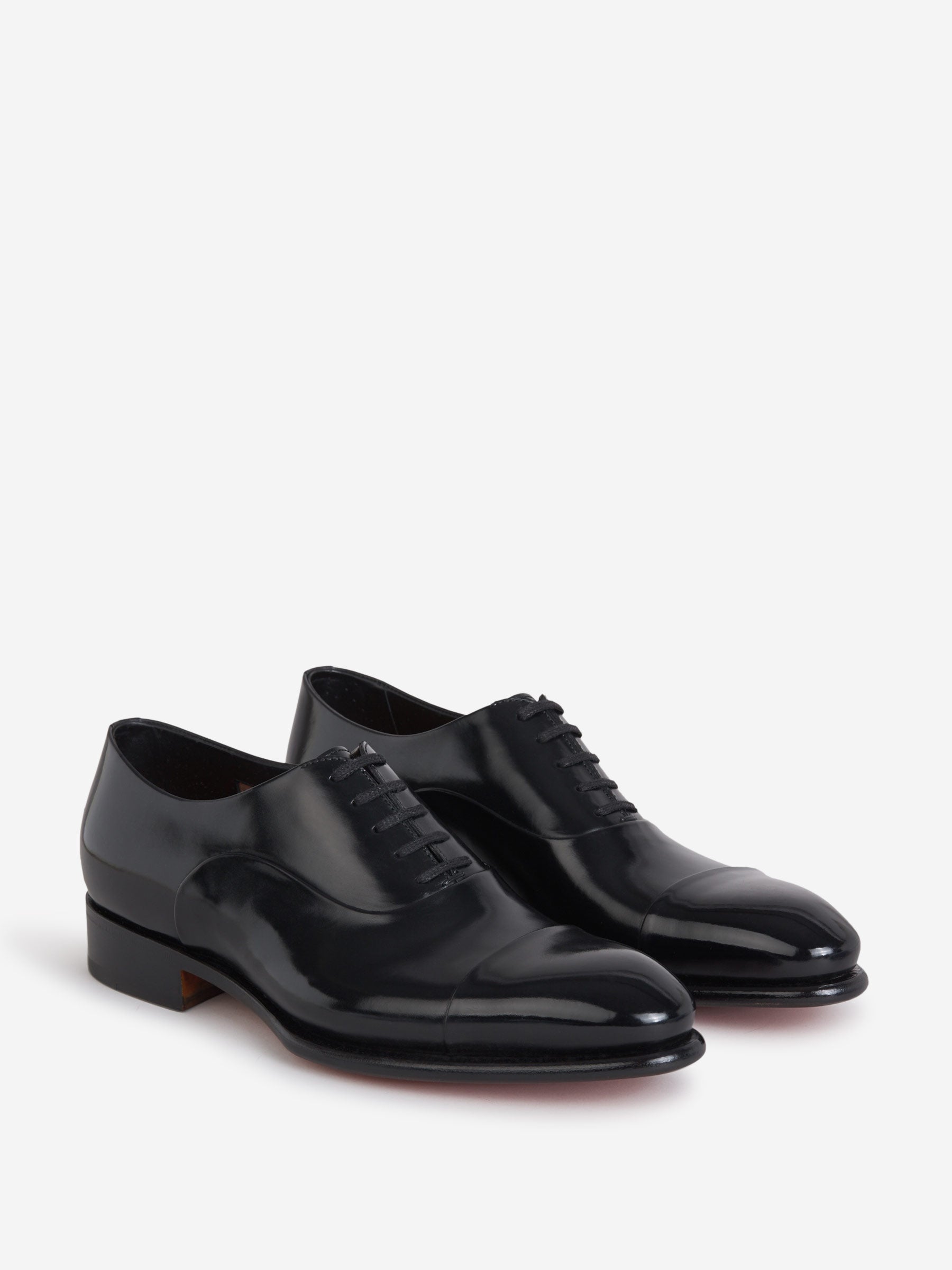 Santoni Zapatos Distressed Piel color Negro sku 611-003824 02 - Foto 2