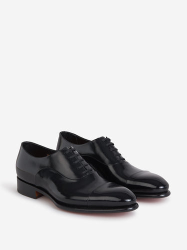 Santoni Hombre Barcelona Zapatos Distressed Piel color Negro sku 611-003824 02 - Foto 2