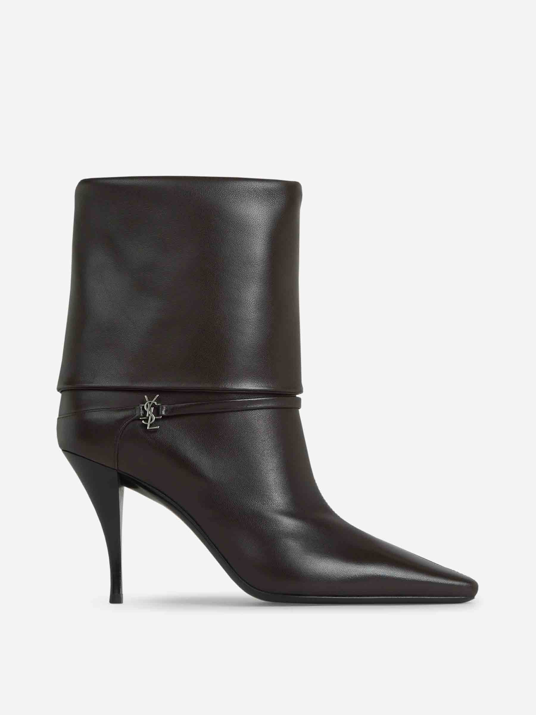 Saint Laurent Mujer Barcelona Botines Niki Logo color Marrón Oscuro sku 805-000758 01 - Foto 1