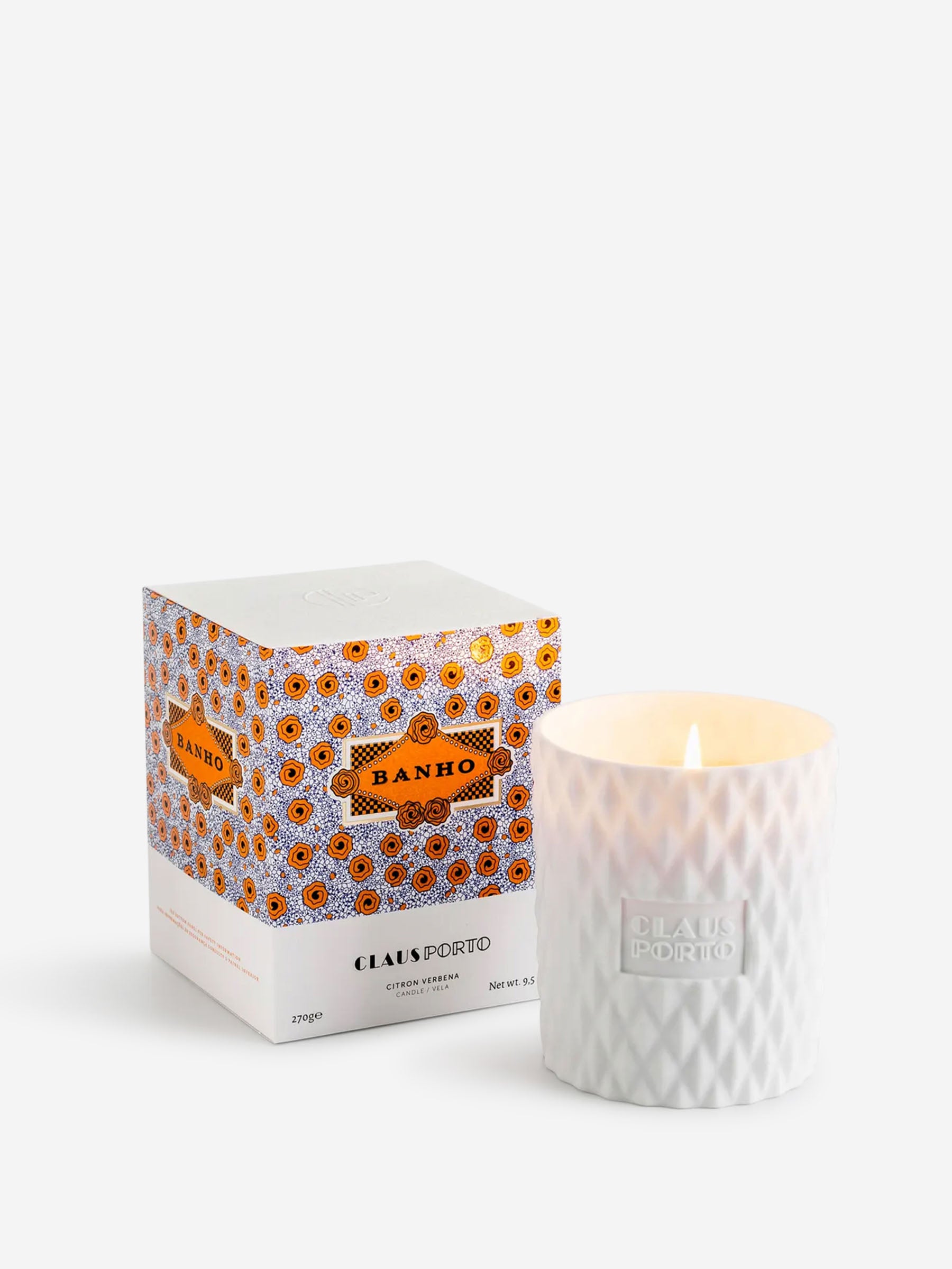 Claus Porto Mujer Barcelona Vela de Verbena y Citrón de Banho color Naranja sku 895-000142 01 - Foto 1