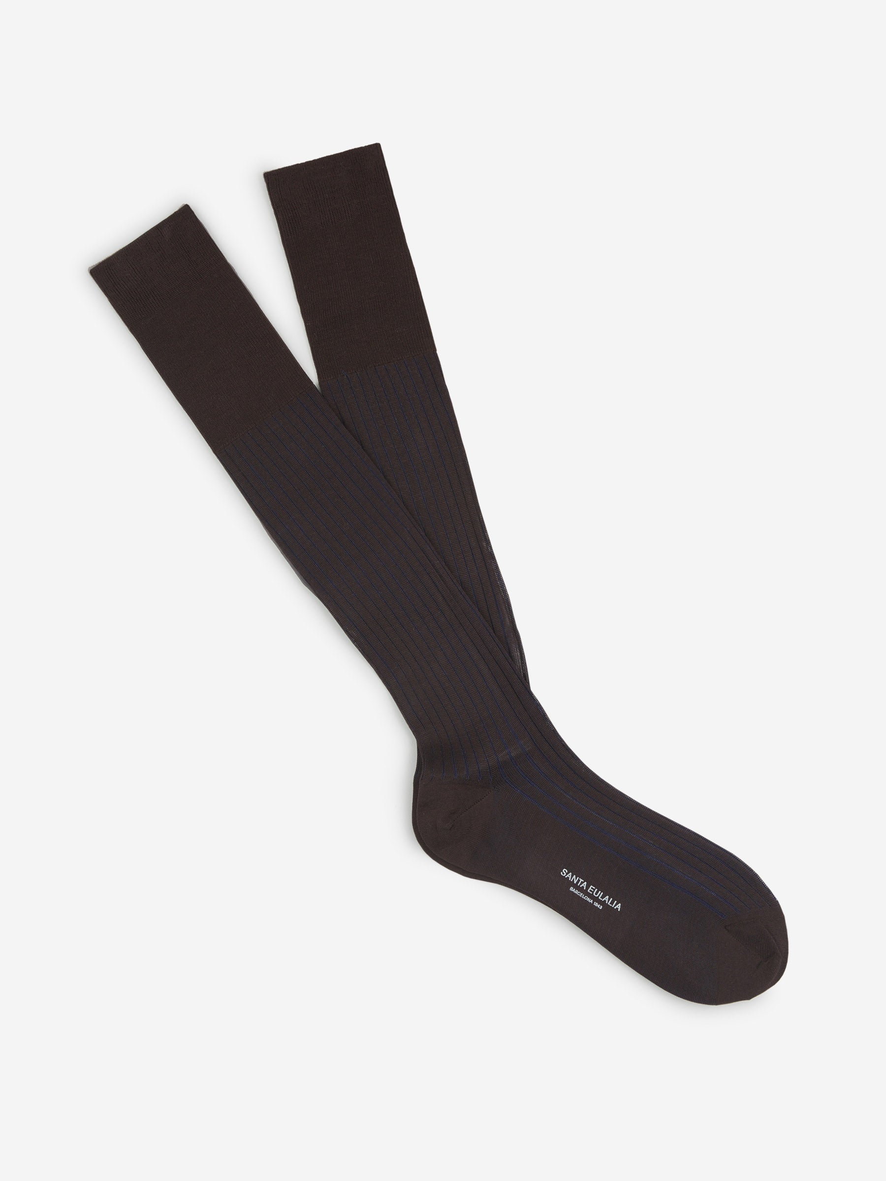 Bresciani Calcetines Canalé Dos Tonos color Azul Cobalto sku 642-000224 04 - Foto 1