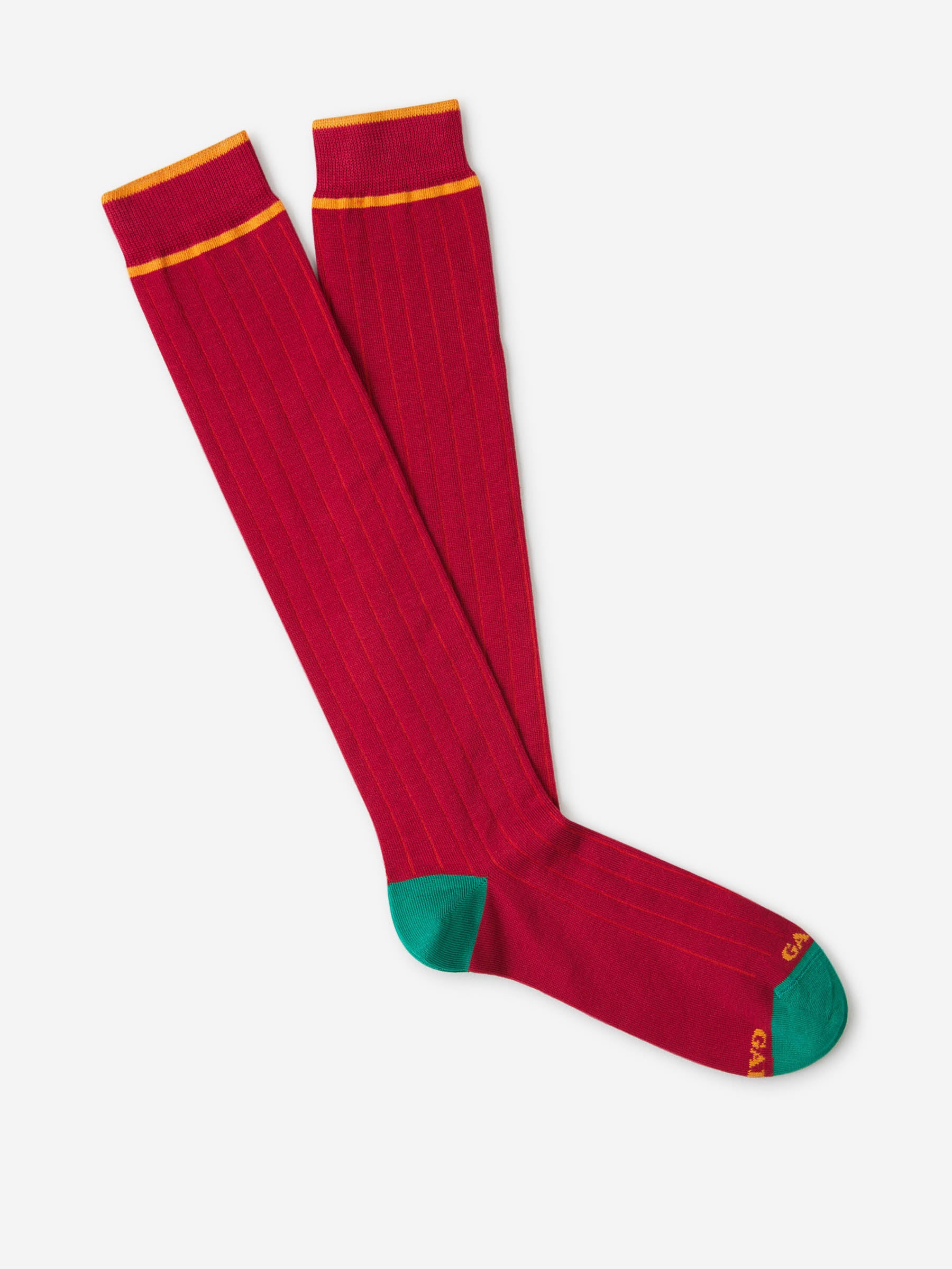 Gallo Hombre Barcelona Calcetines Largos Canalé color Rojo sku 641-000209 01 - Foto 1