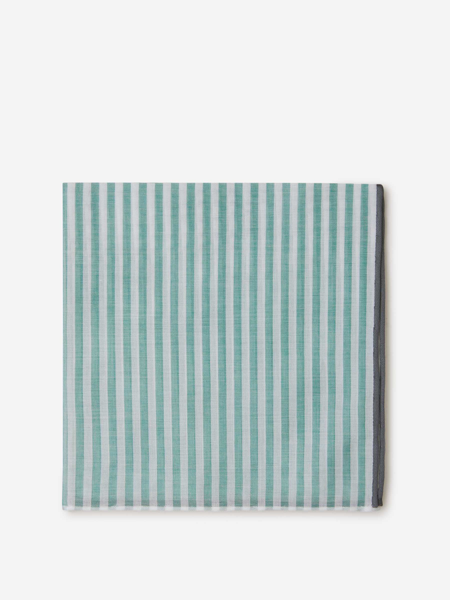 Santa Eulalia Hombre Barcelona Pañuelo Algodón Rayas color Turquesa sku 654-000291 02 - Foto 1