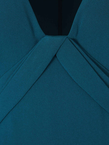 Roland Mouret Mujer Barcelona Vestido Maxi Crepé Capas color Azul sku 732-001393 01 - Foto 4