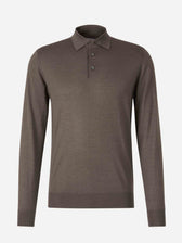 Santa Eulalia Hombre Barcelona Polo Cashmere Y Seda color Marrón Oscuro sku 551-000379 04 - Foto 1
