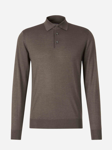 Santa Eulalia Hombre Barcelona Polo Cashmere Y Seda color Marrón Oscuro sku 551-000379 04 - Foto 1
