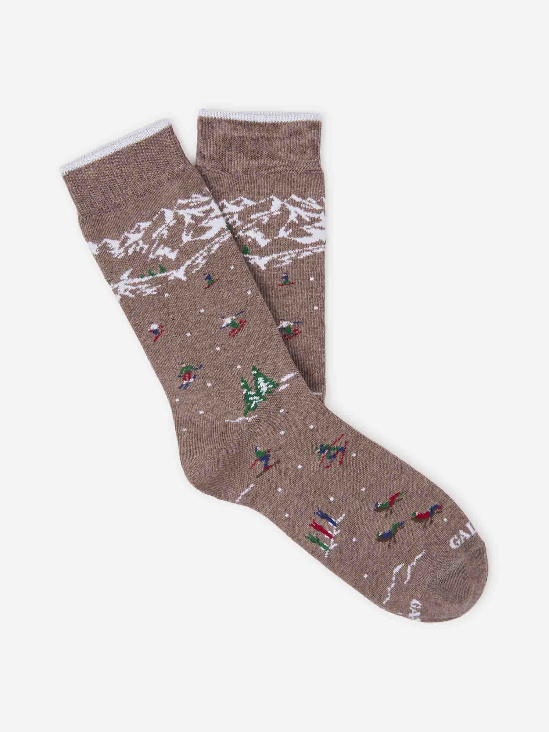 Gallo Hombre Barcelona Calcetines Motivo Esquiador color Caramelo sku 642-000520 01 - Foto 1