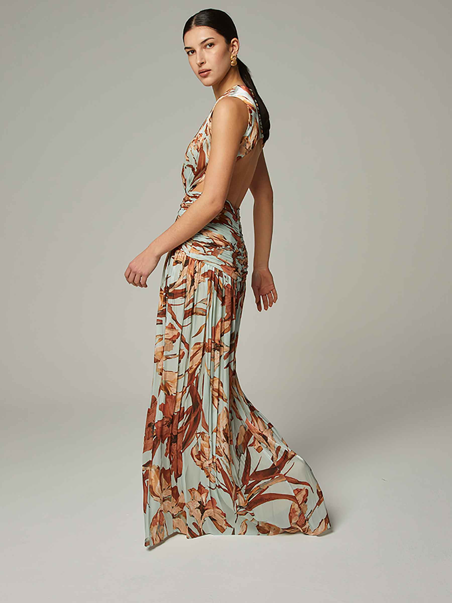 Draped Maxi Dress
