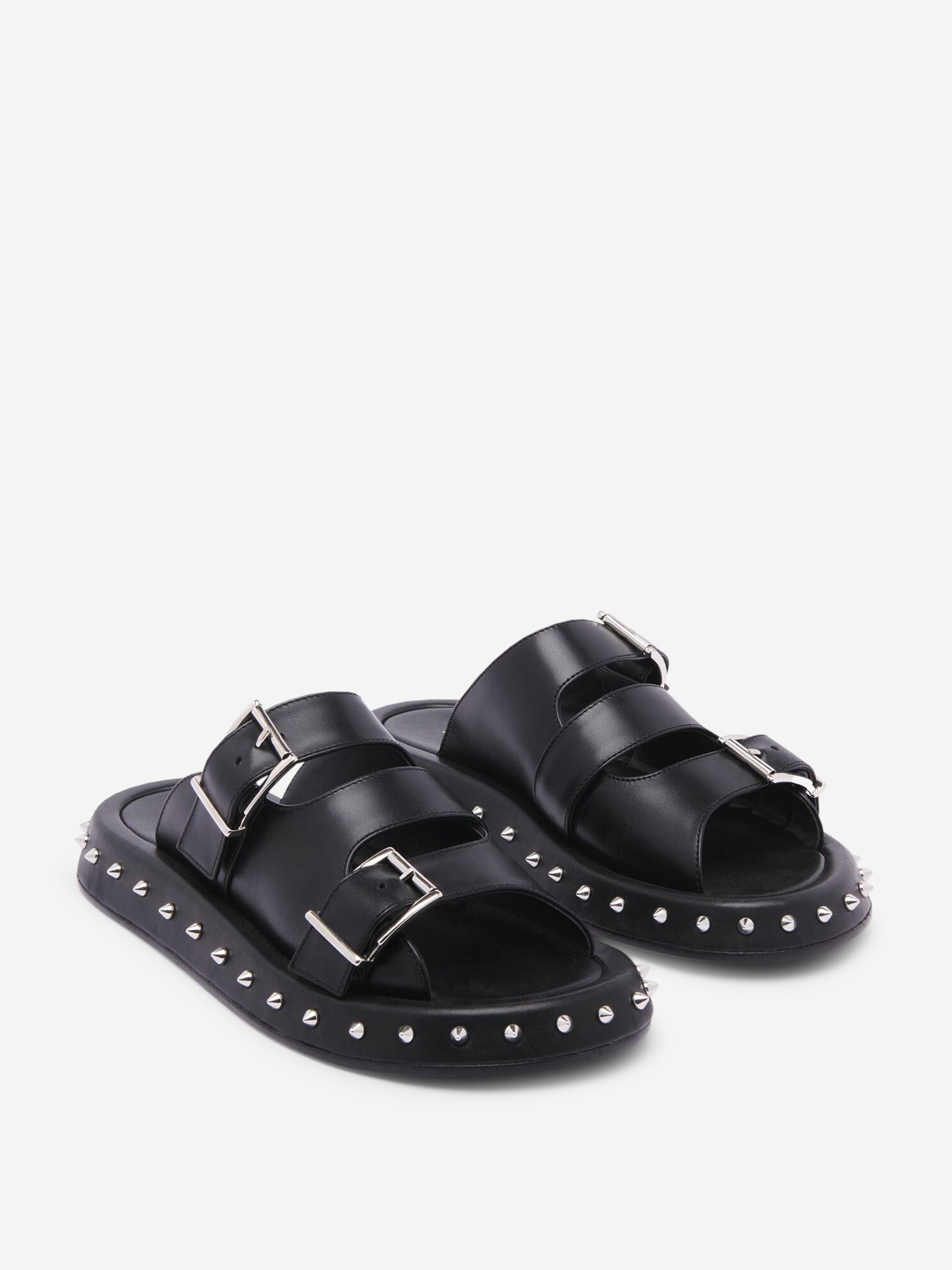 McQueen – Punk Leather Sandals Mujer 800-005331 01