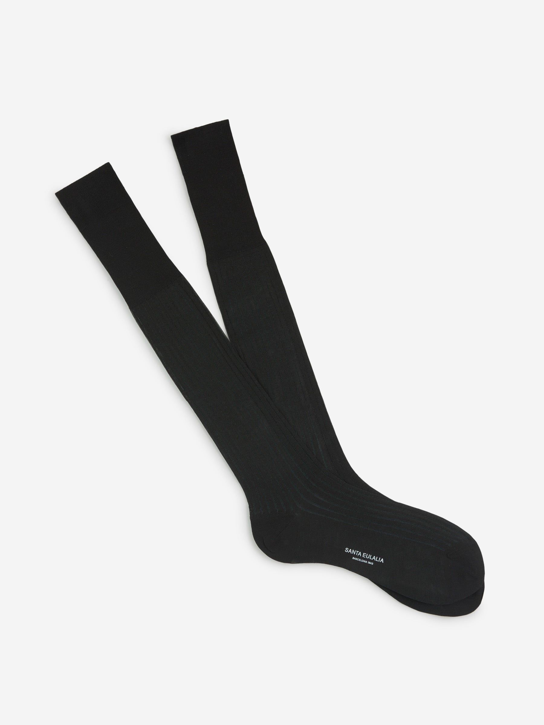 Bresciani Calcetines Canalé Dos Tonos color Negro sku 642-000224 03 - Foto 1