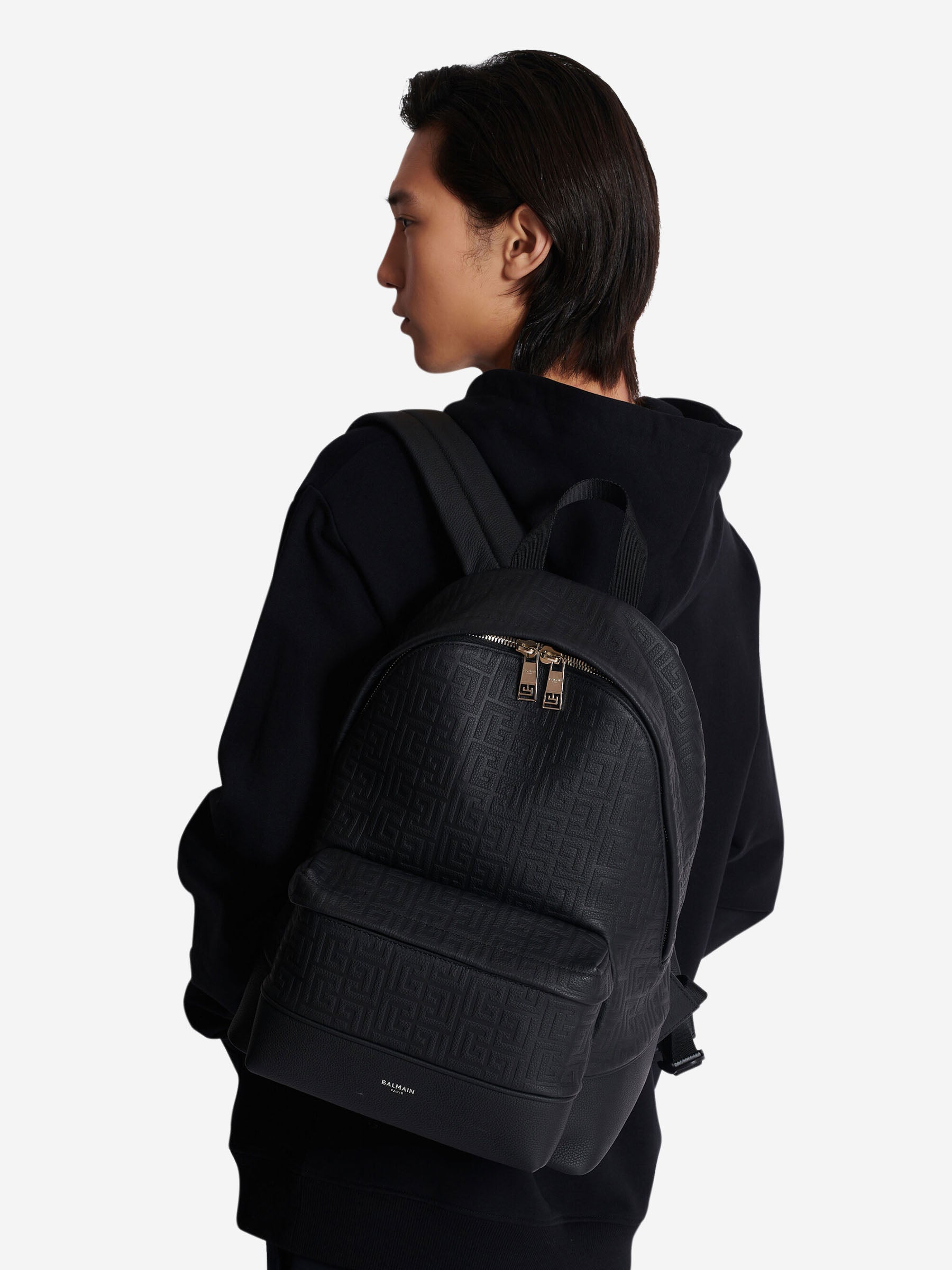 balmain leather backpack Balmain – Balmain Monogram Jacquard Backpack in Barcelona or Shop Online Hombre 692-001845 01